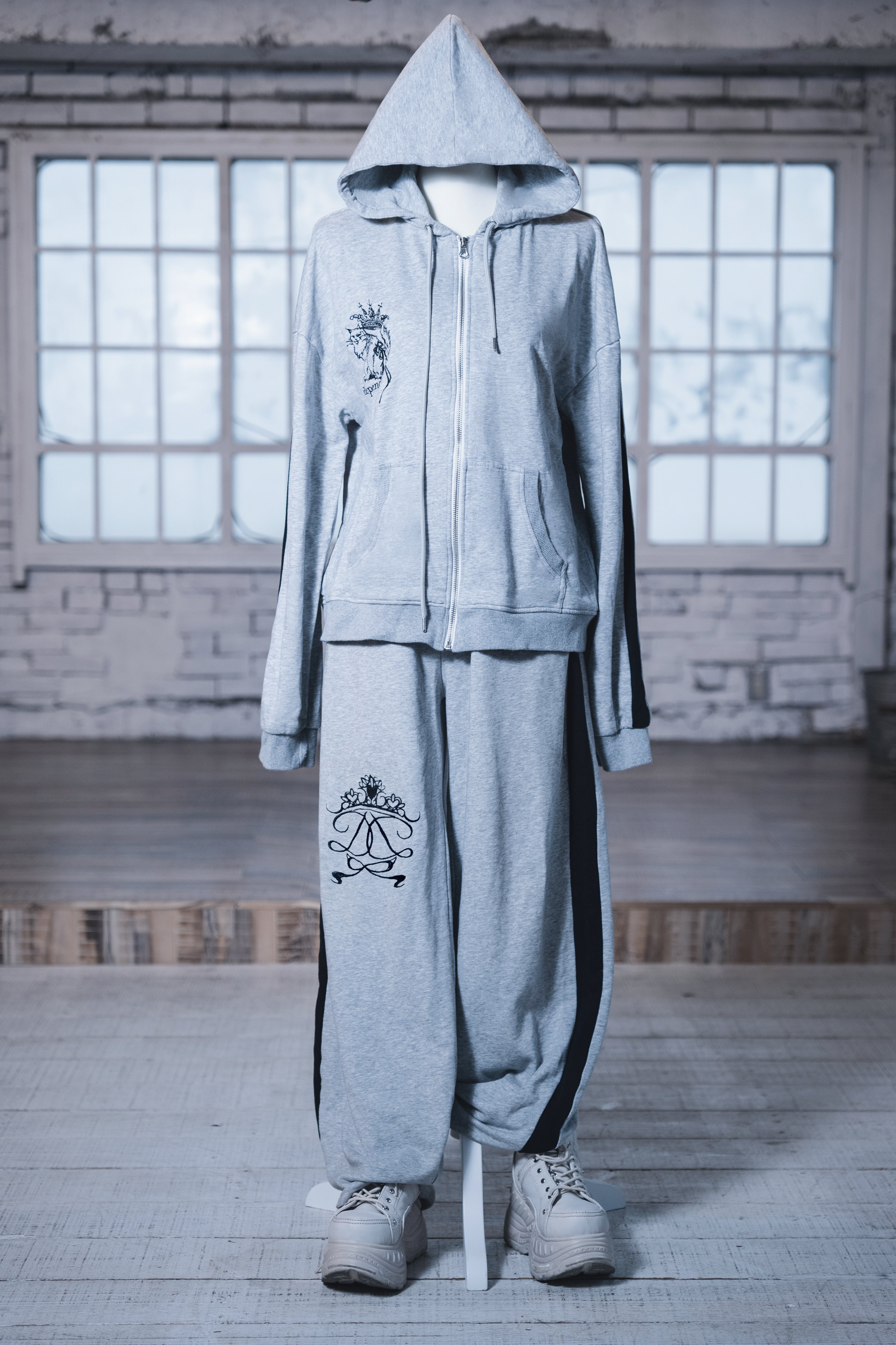 sideline zip setup gray