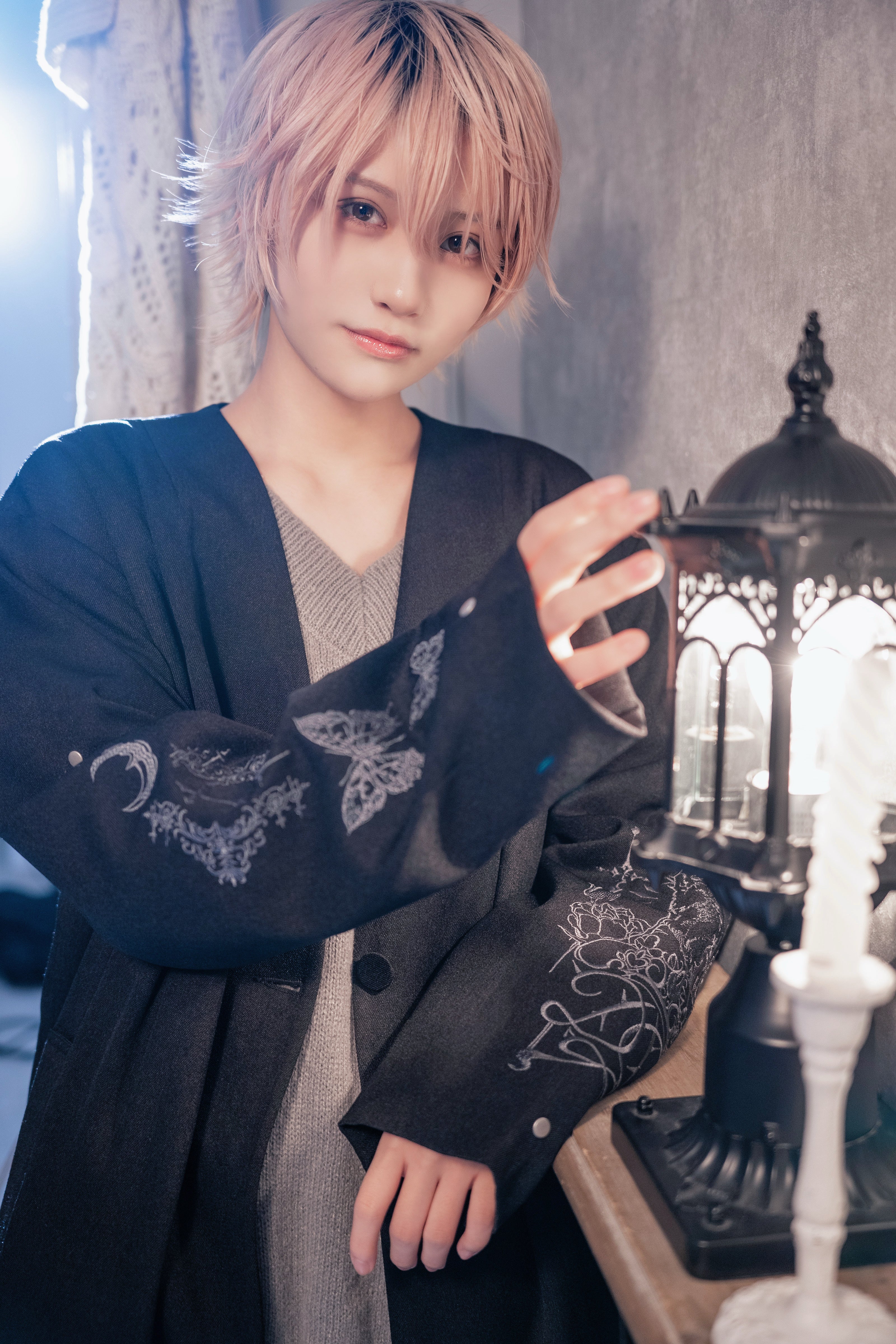 dd cat stitch coat black