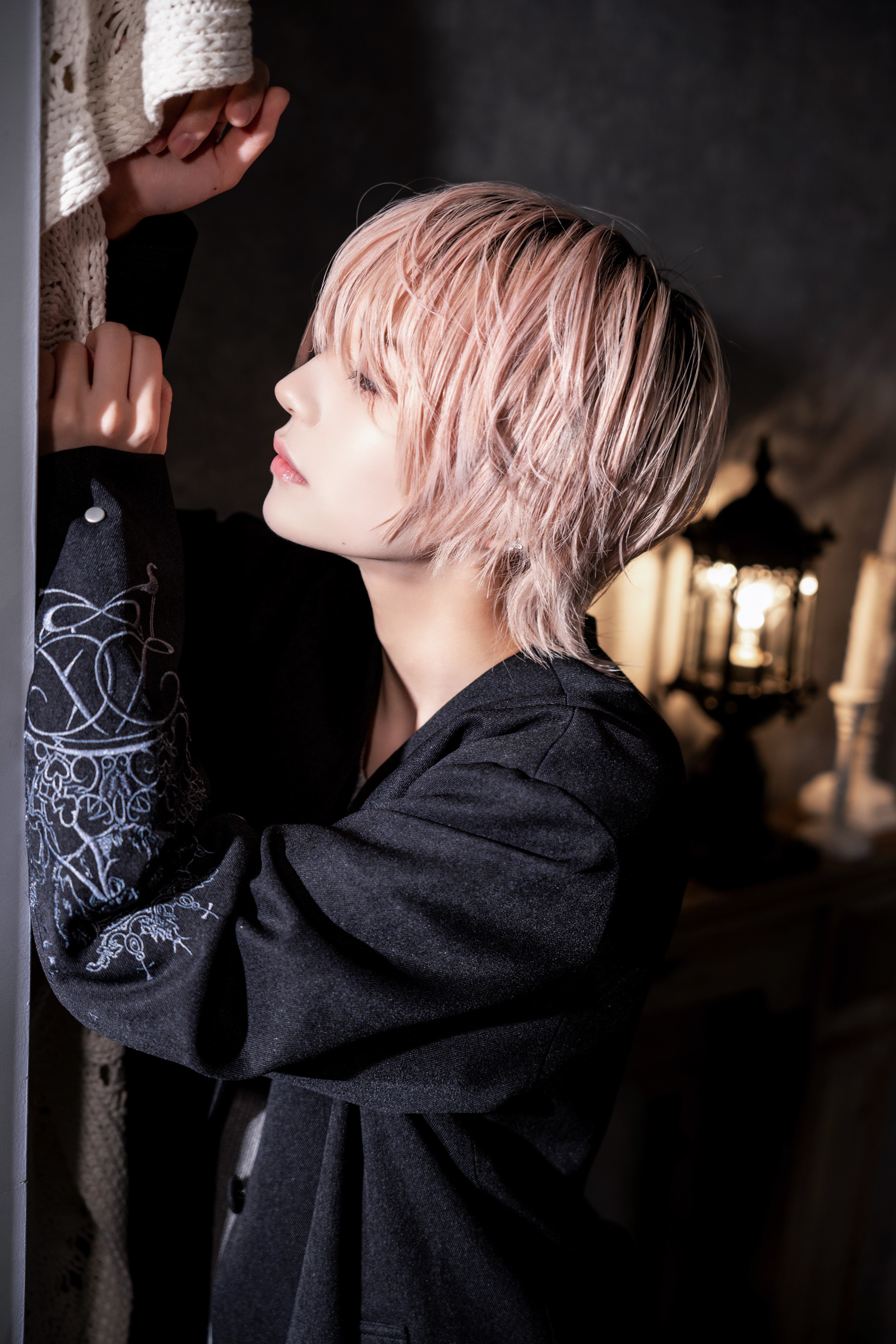 dd cat stitch coat black