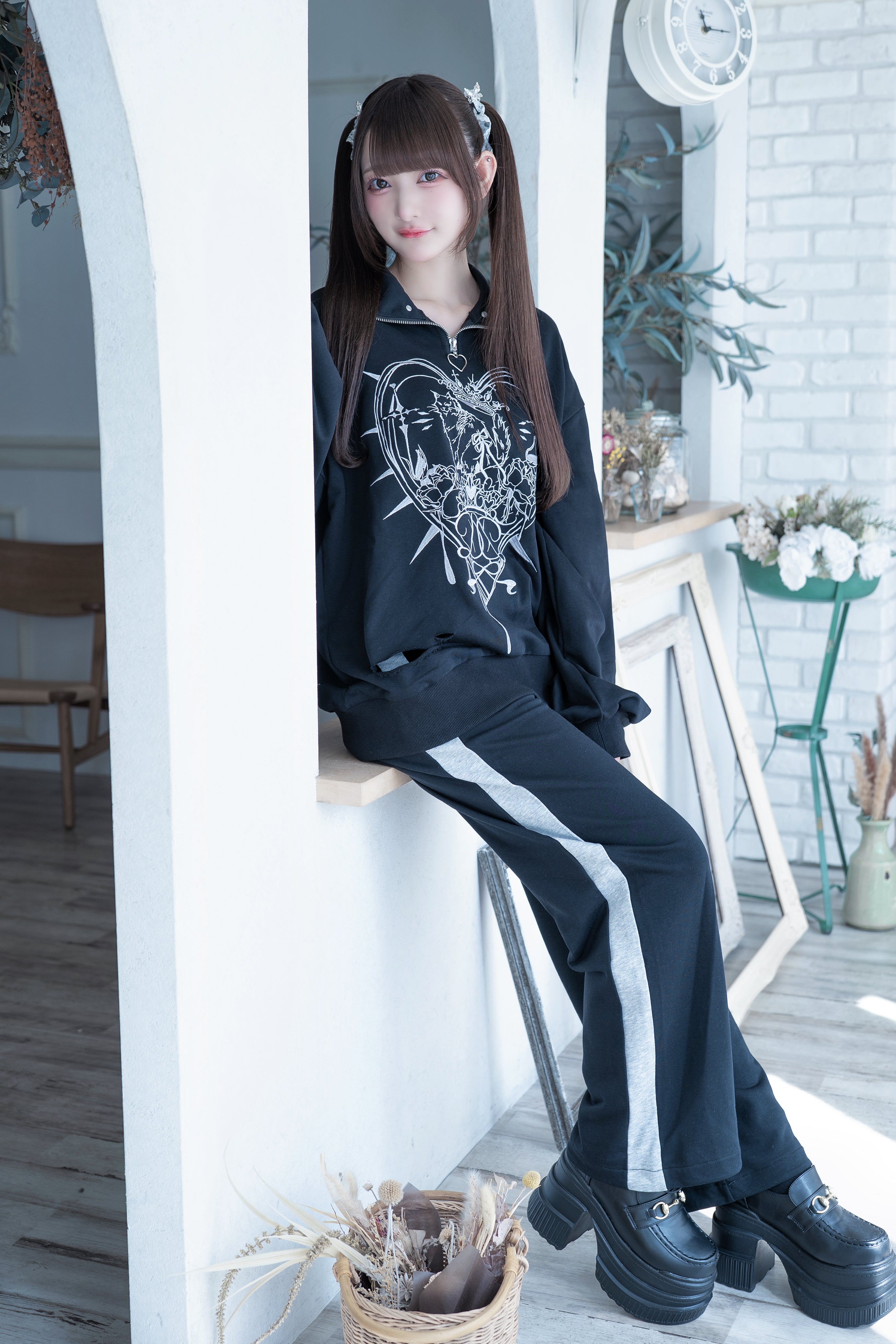 dd cat thorny sweat setup black