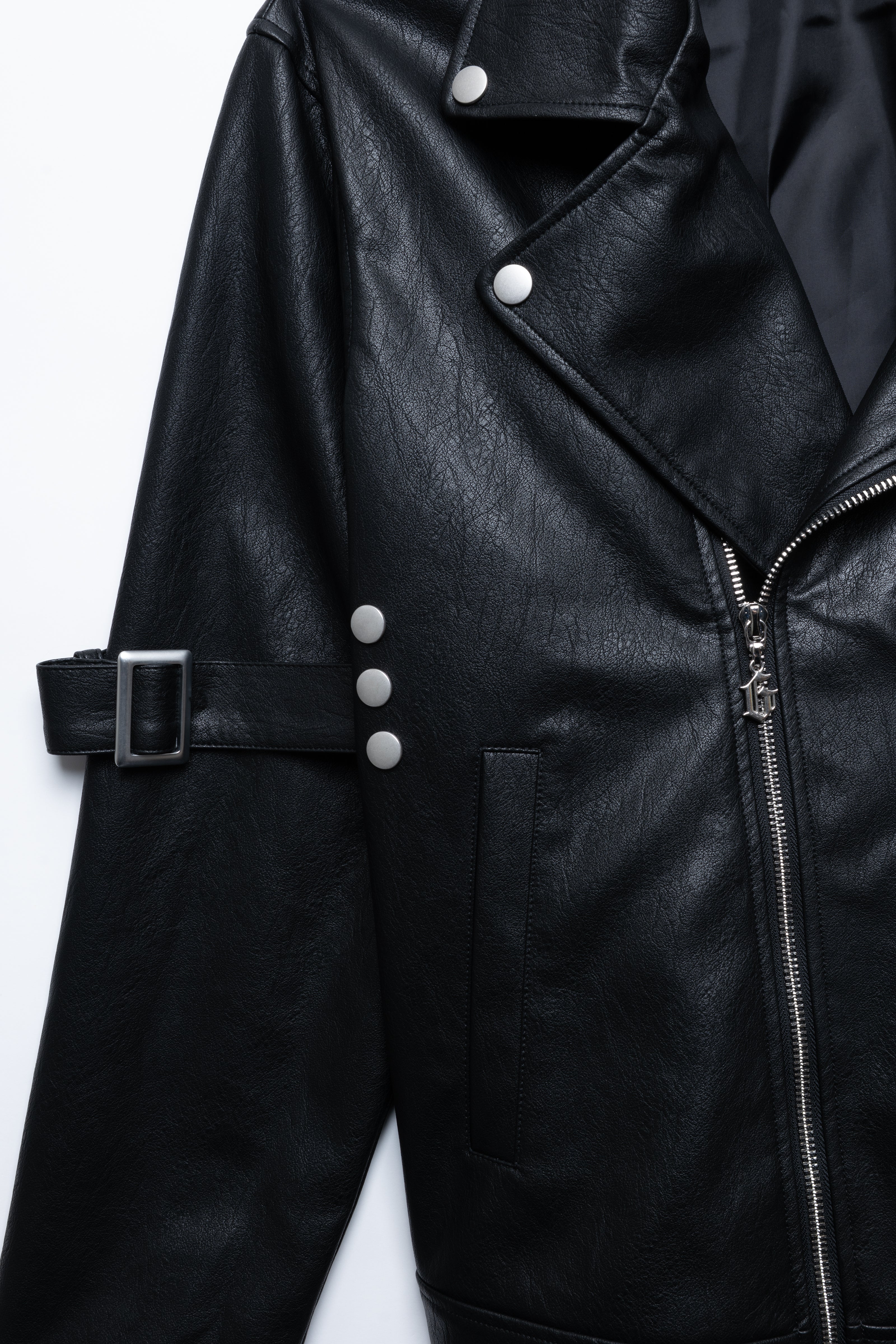 gibous×dependoll wolf snake leather jacket