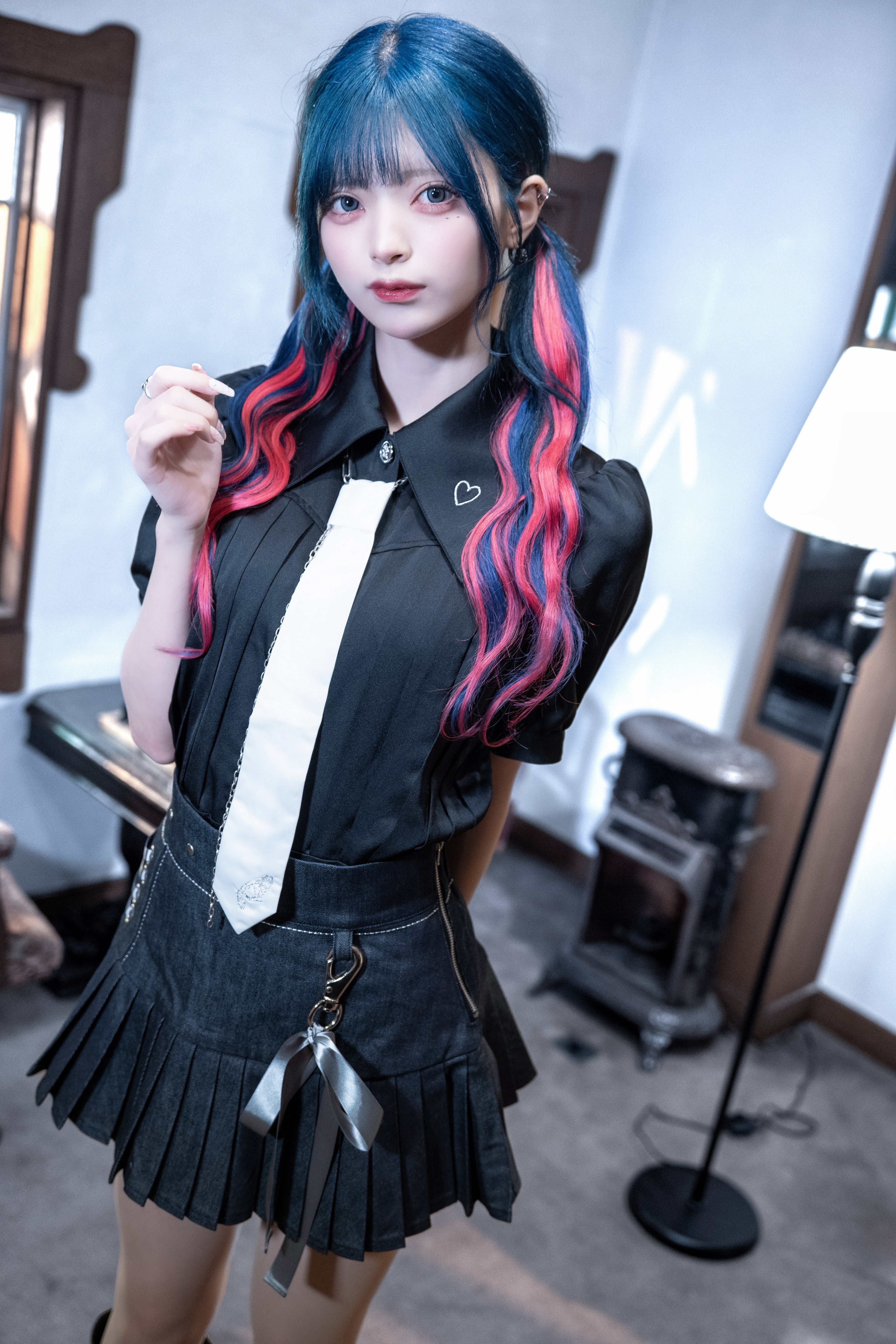 dd stitch pleats skirt