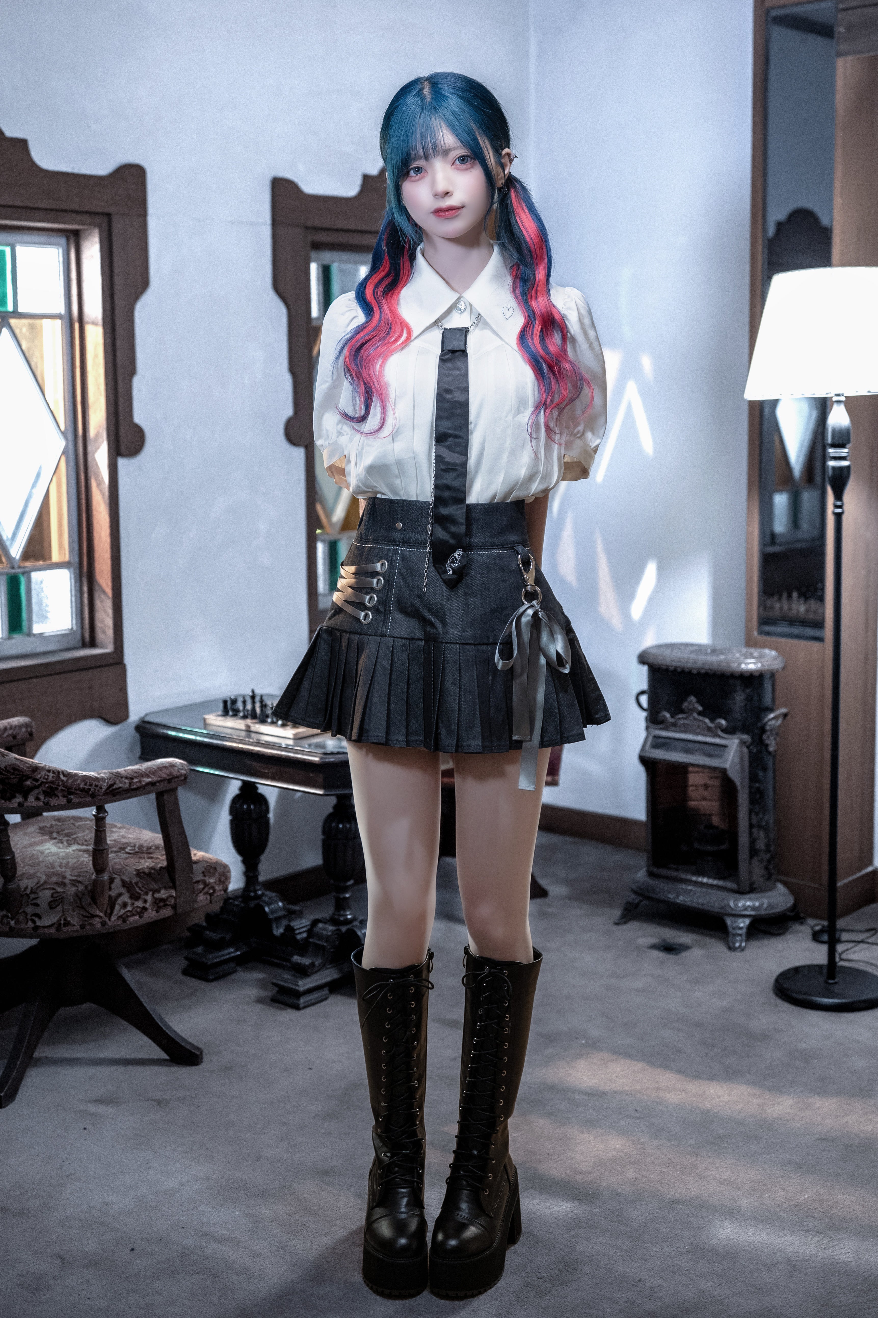 dd chain necktie black