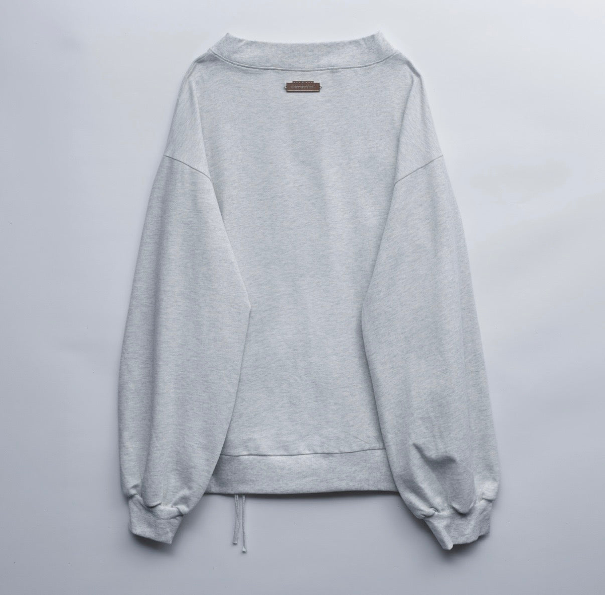 doll heart ribbon sweat grey