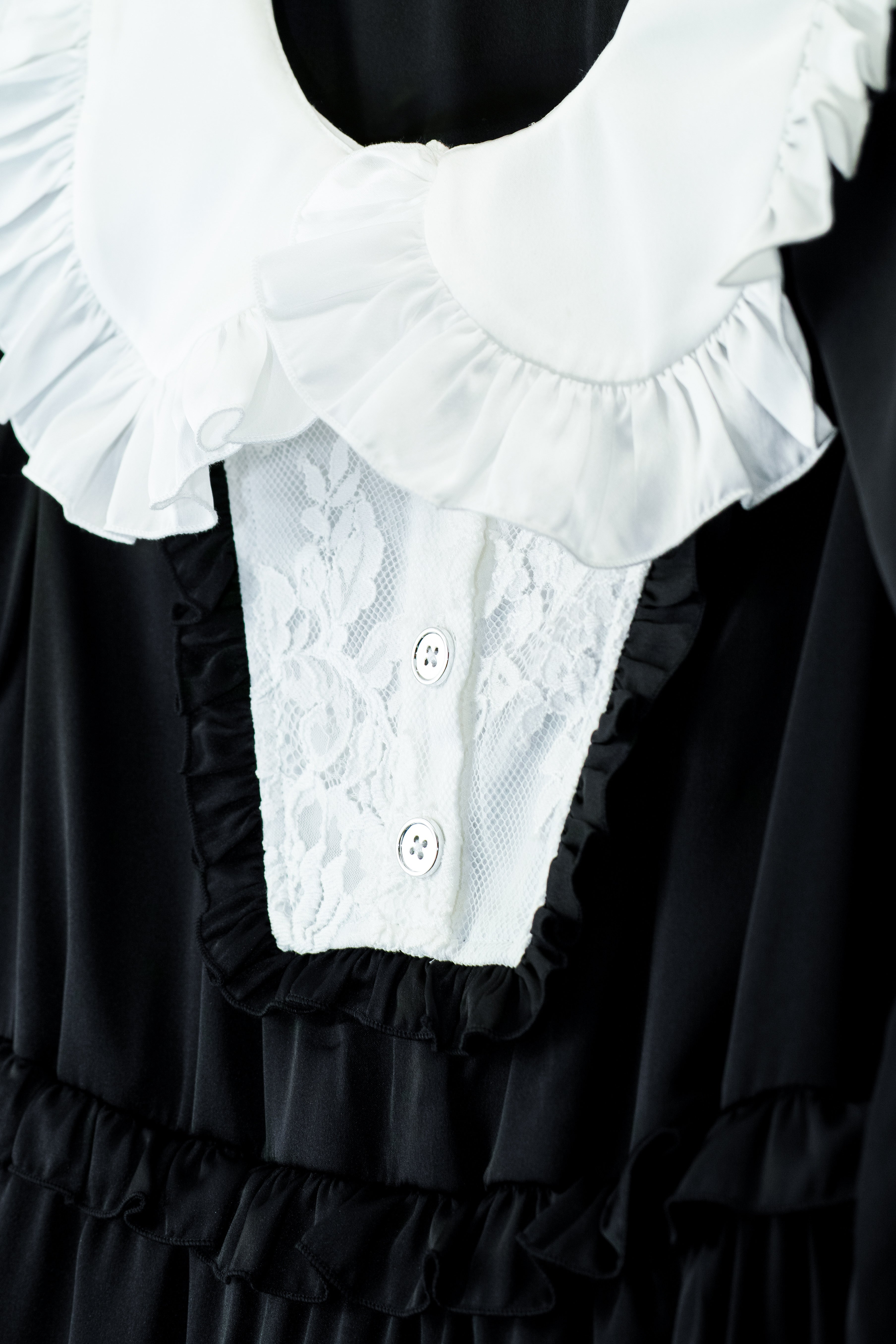 maid doll one-piece black