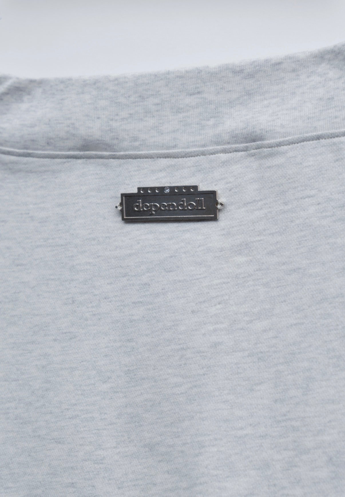 doll heart ribbon sweat grey