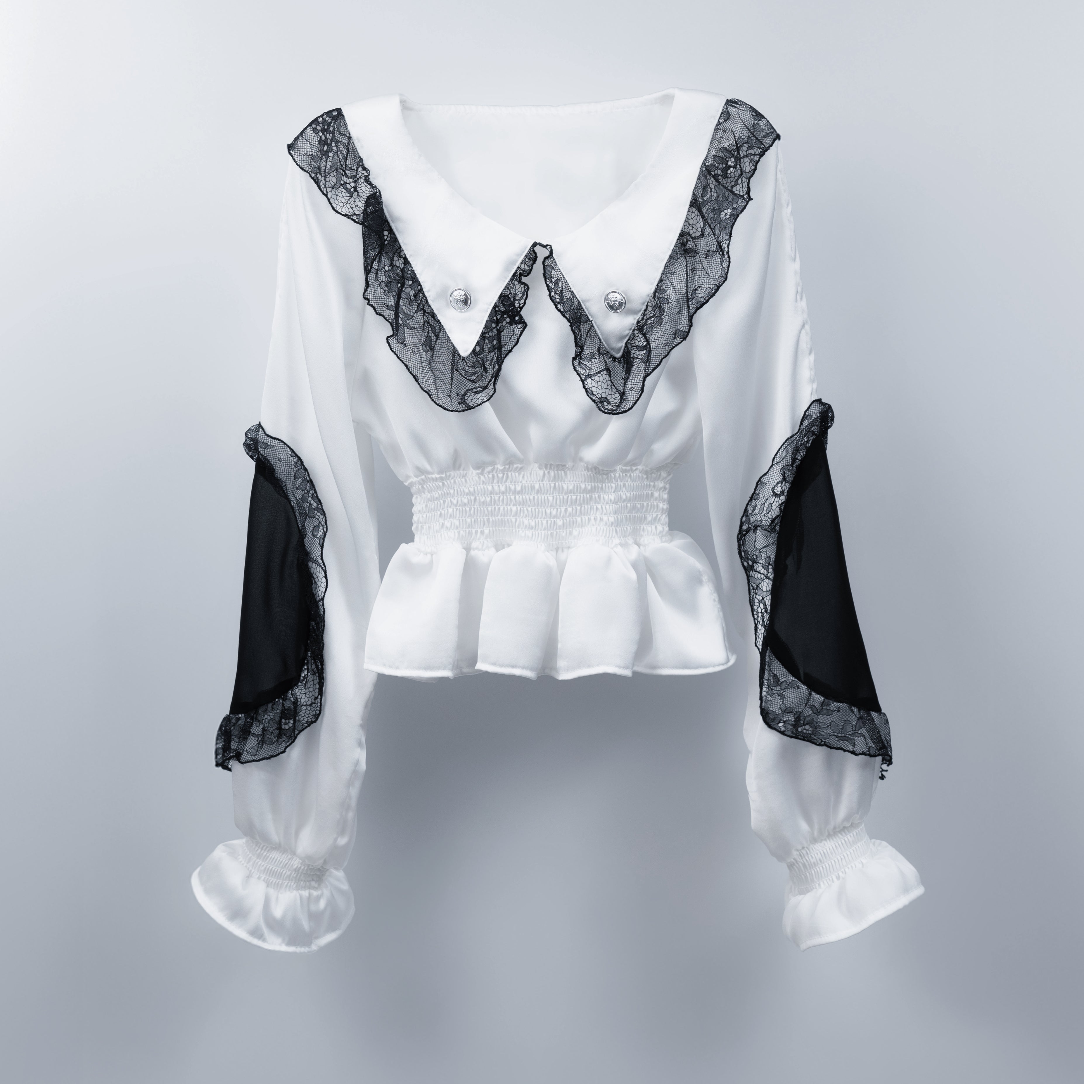 sailor collar frill doll tops white