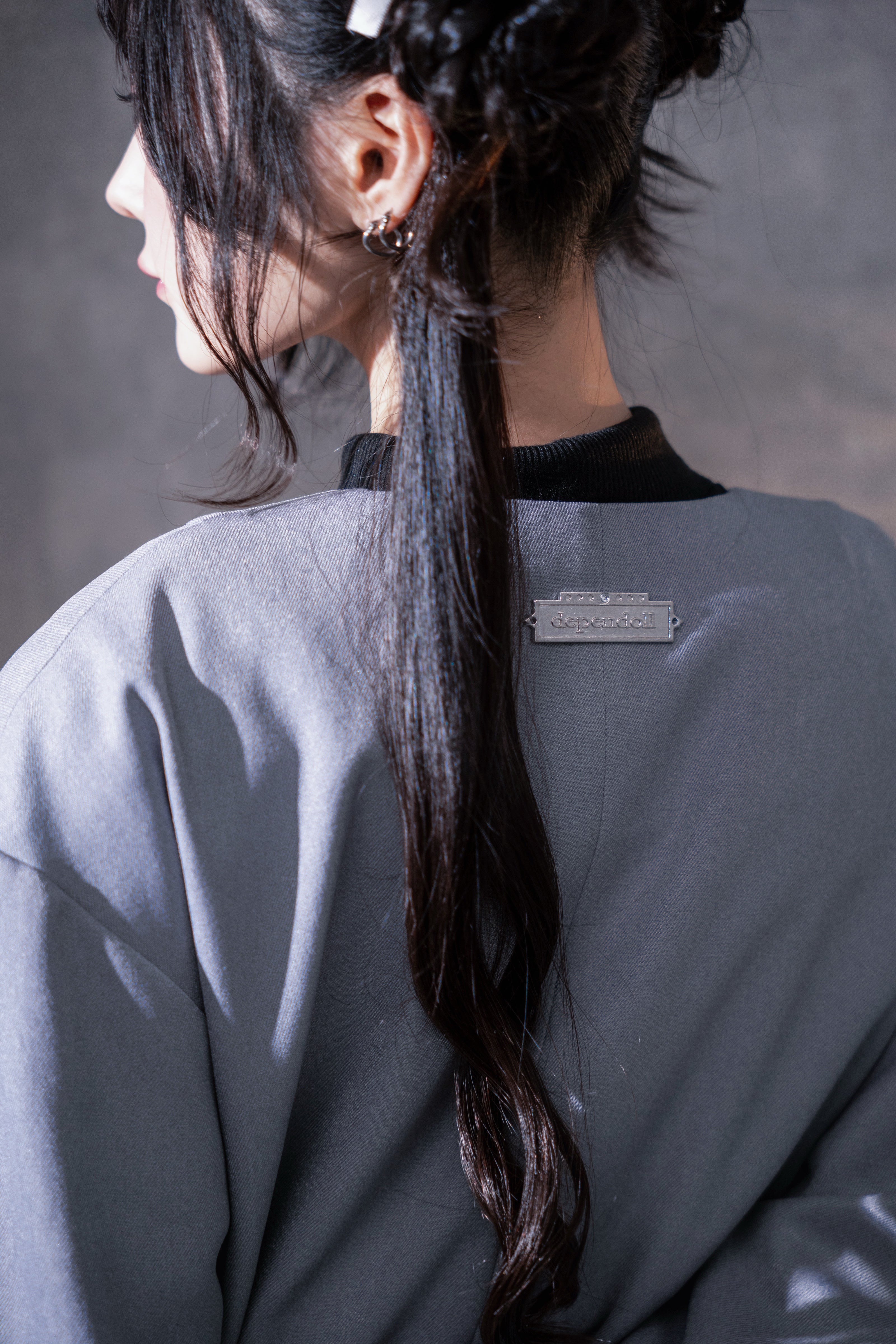 dd cat stitch coat gray