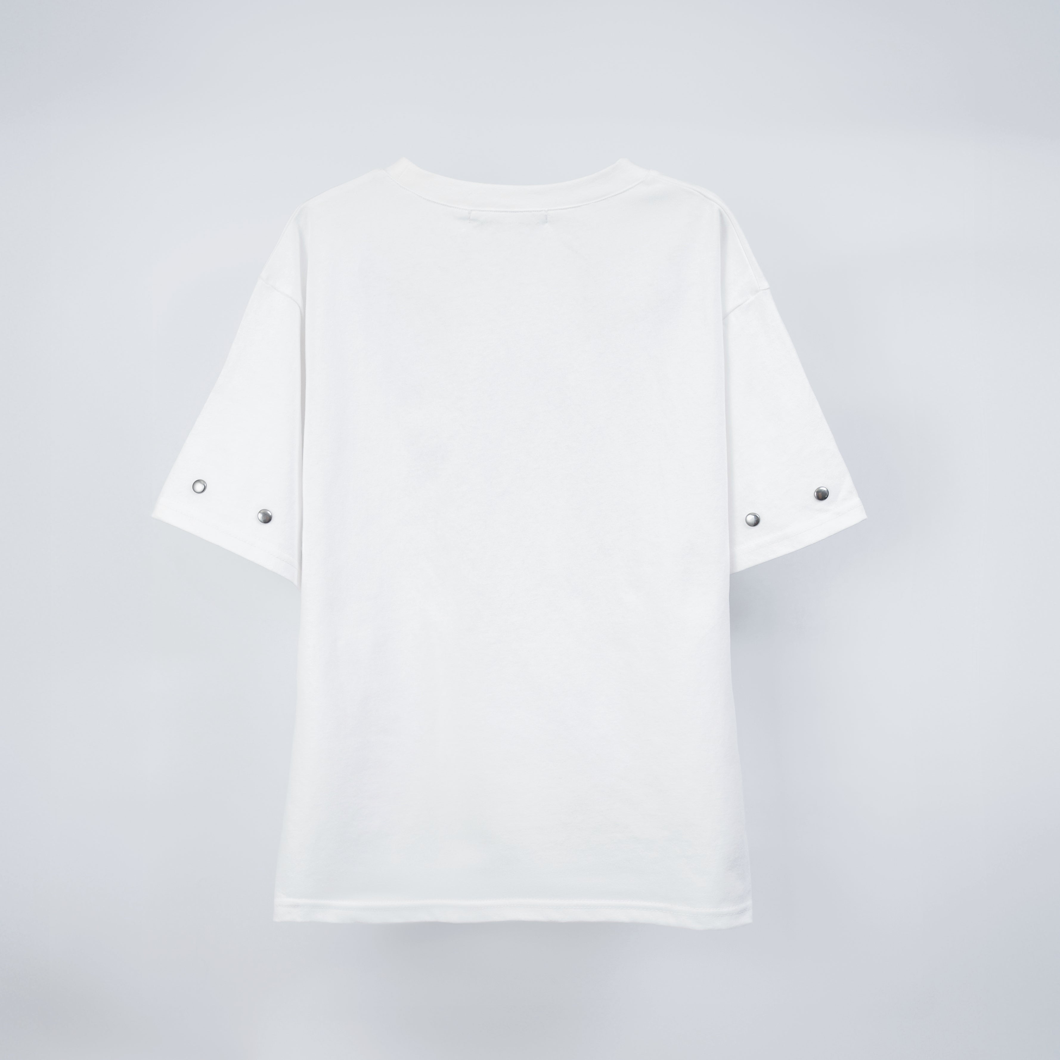 dd cat art studs Tee white