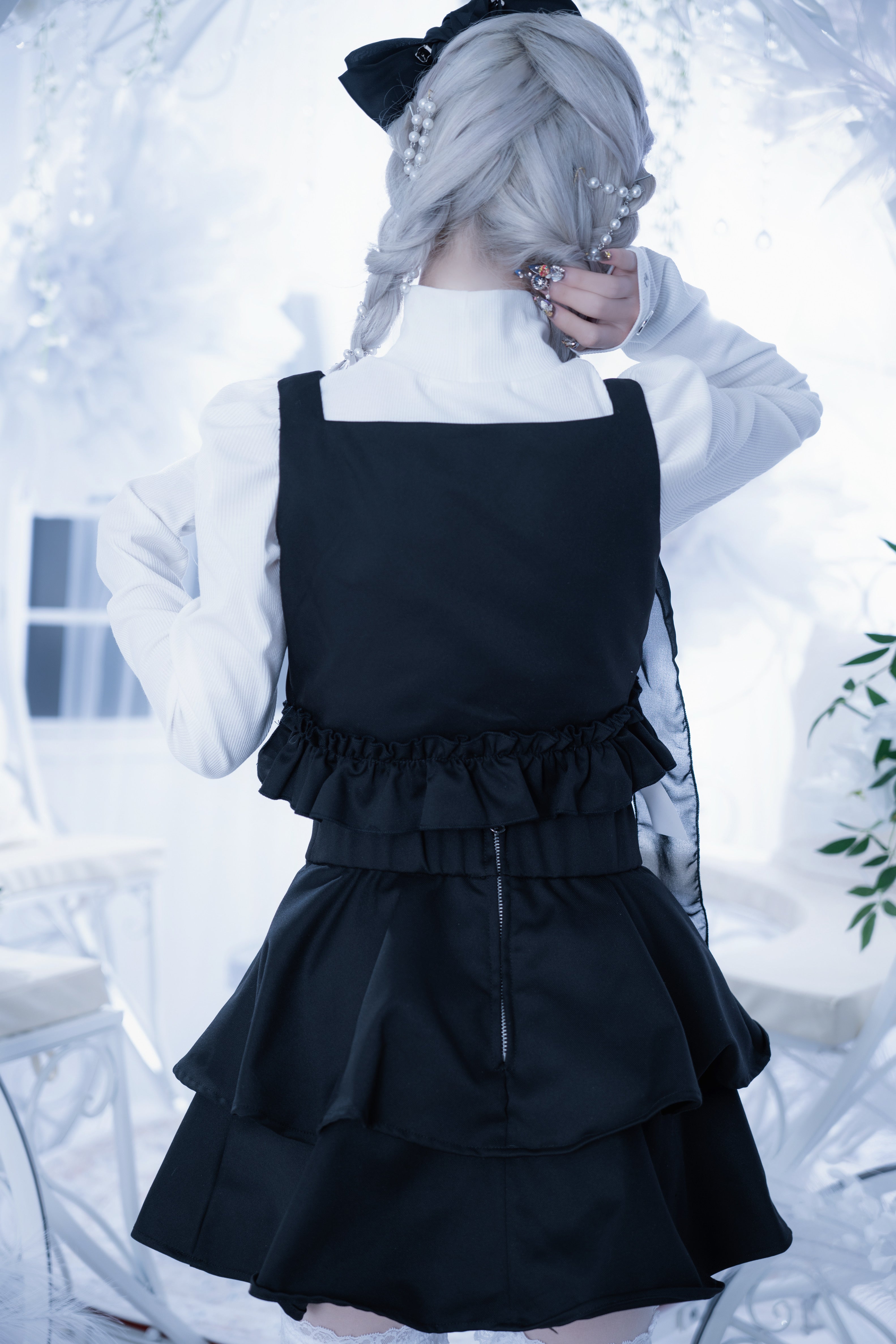 doll cat crown setup black