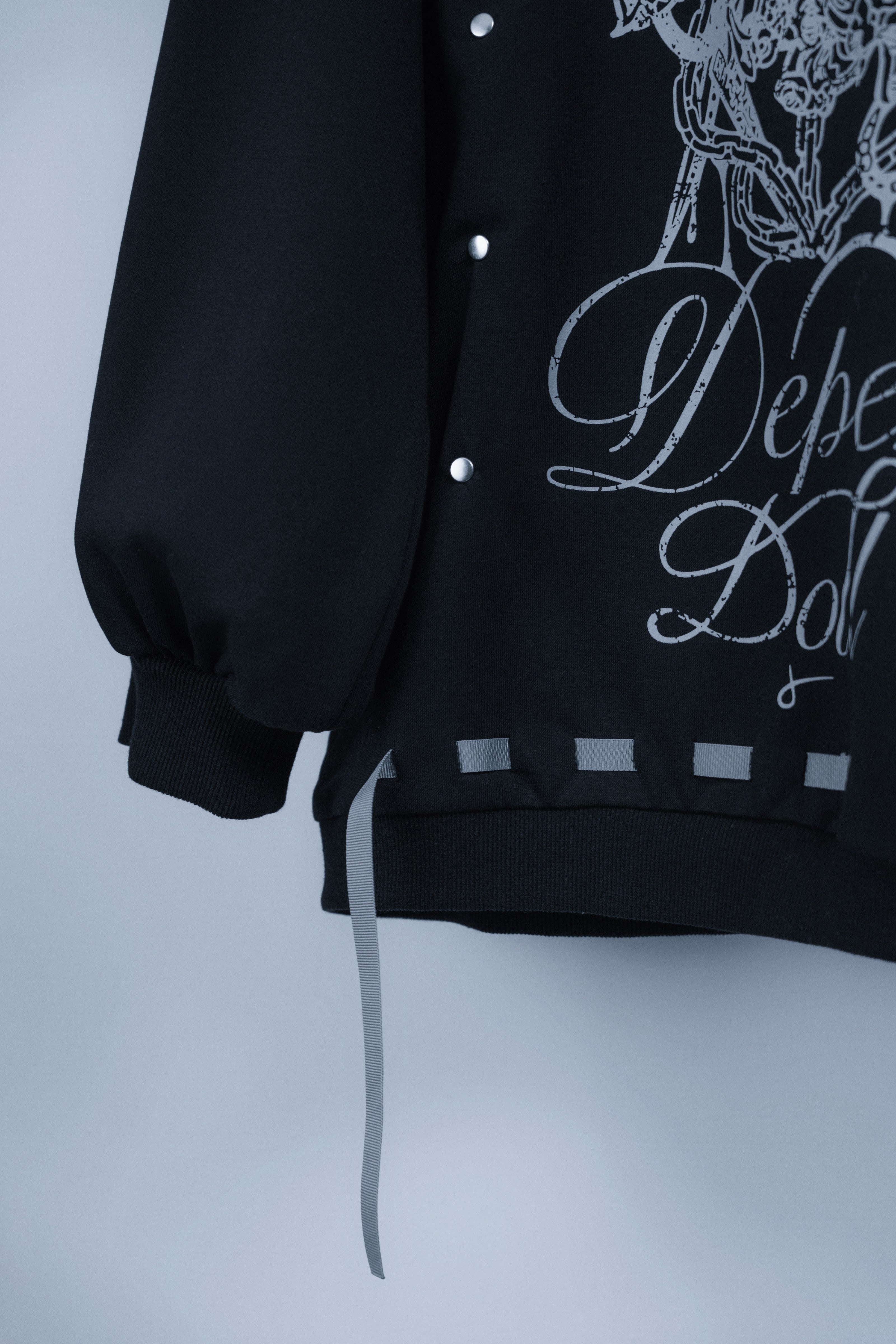 doll cat ribon sweat black