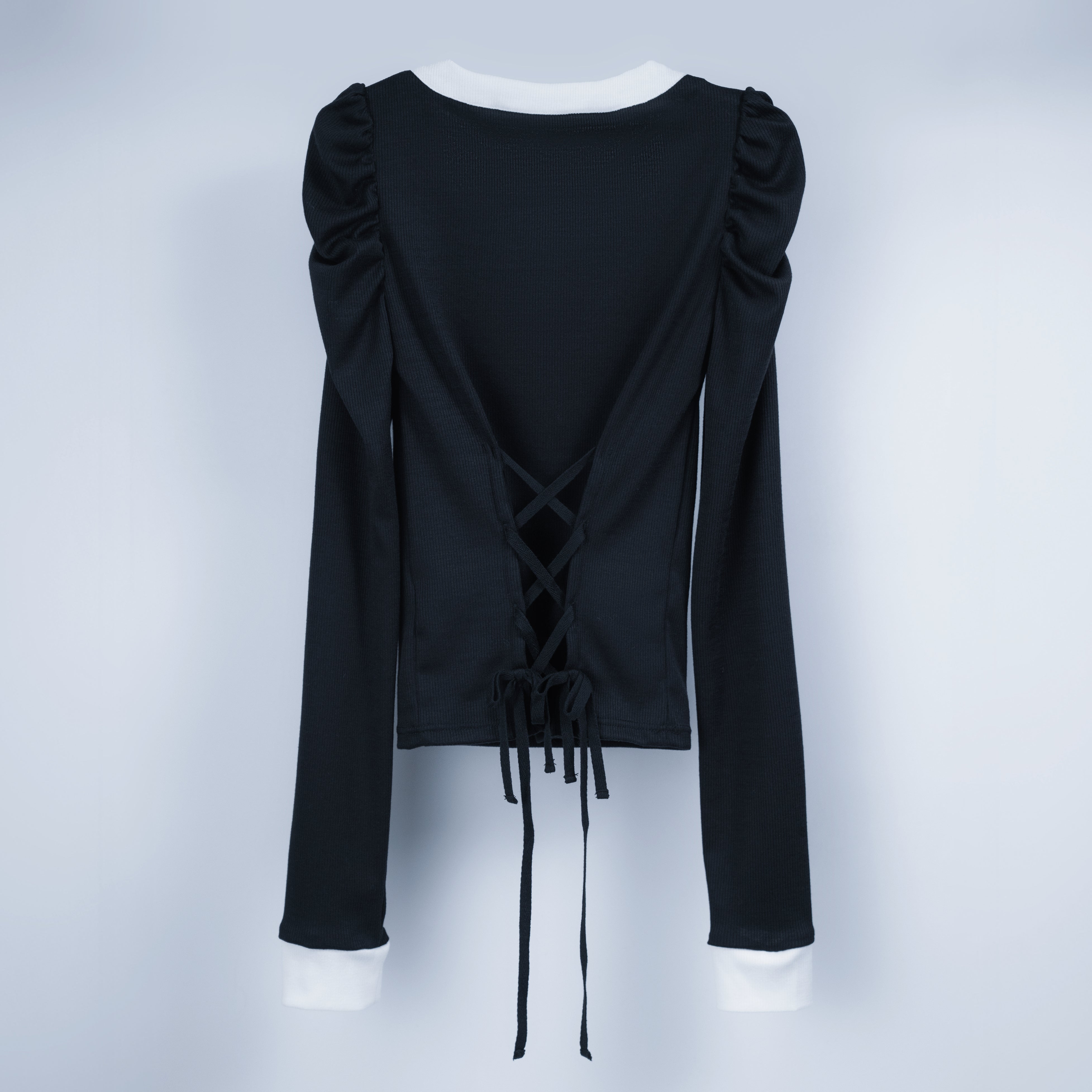 back ribbon doll knit black