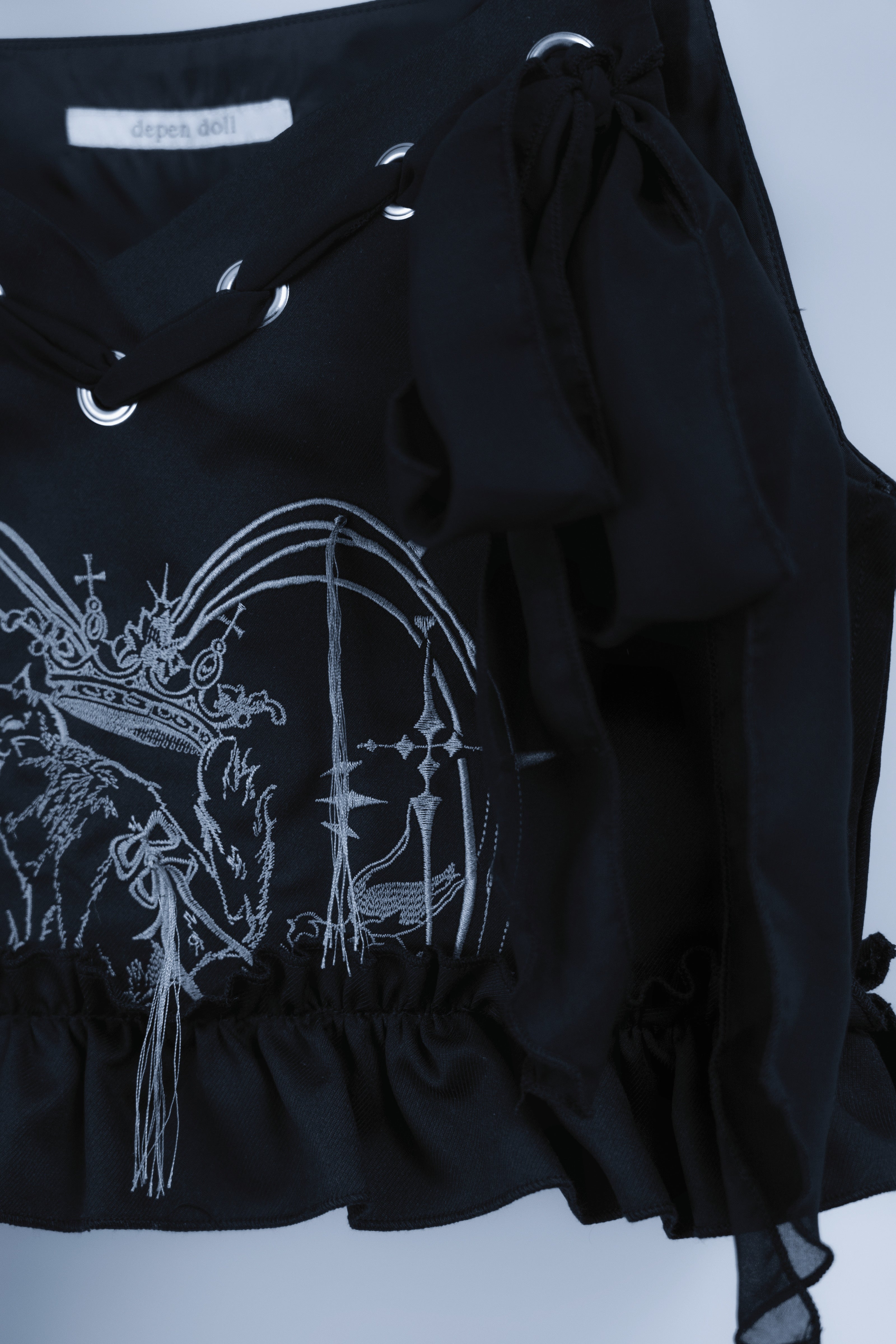 doll cat crown setup black