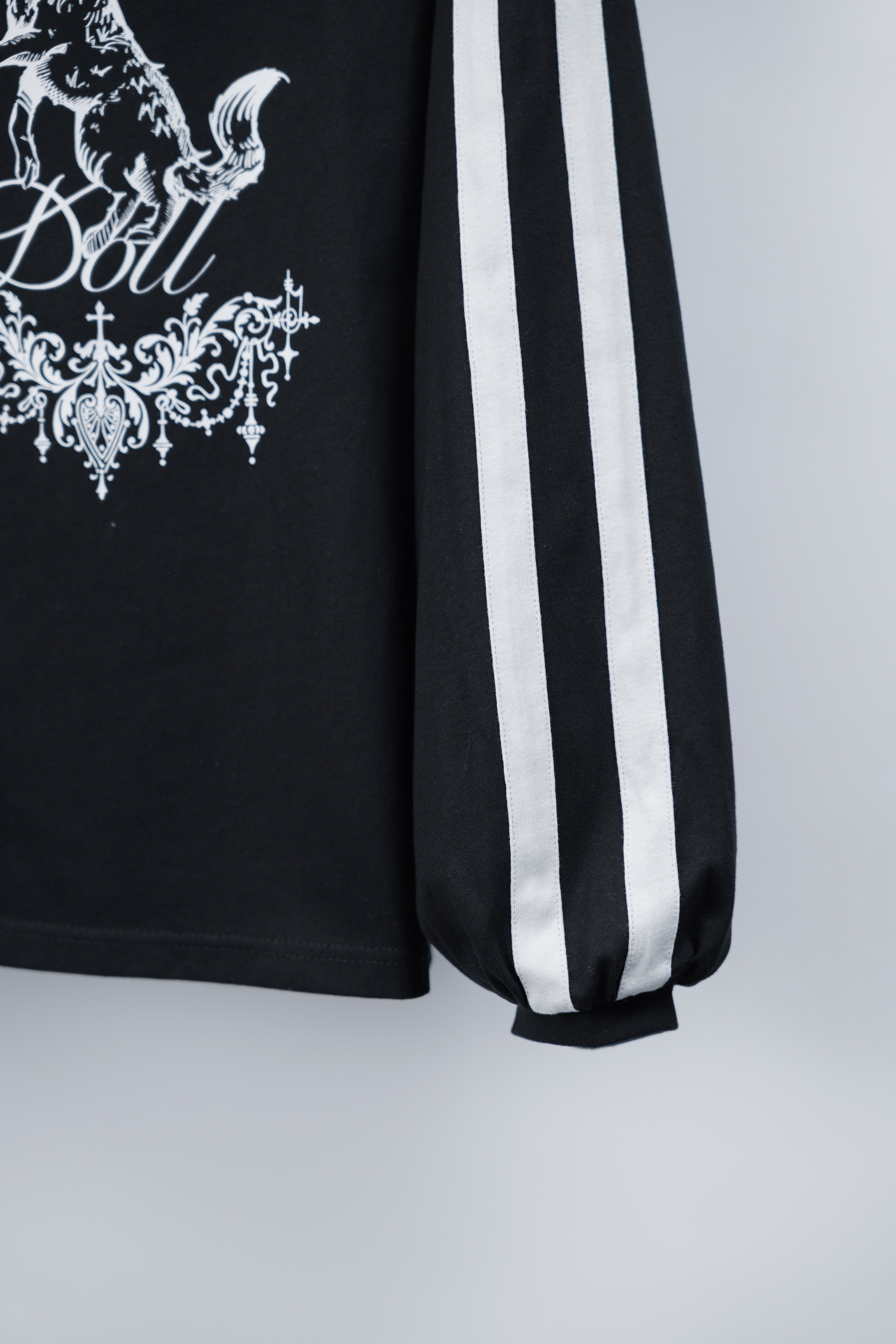 dd wolf crown line Tee black