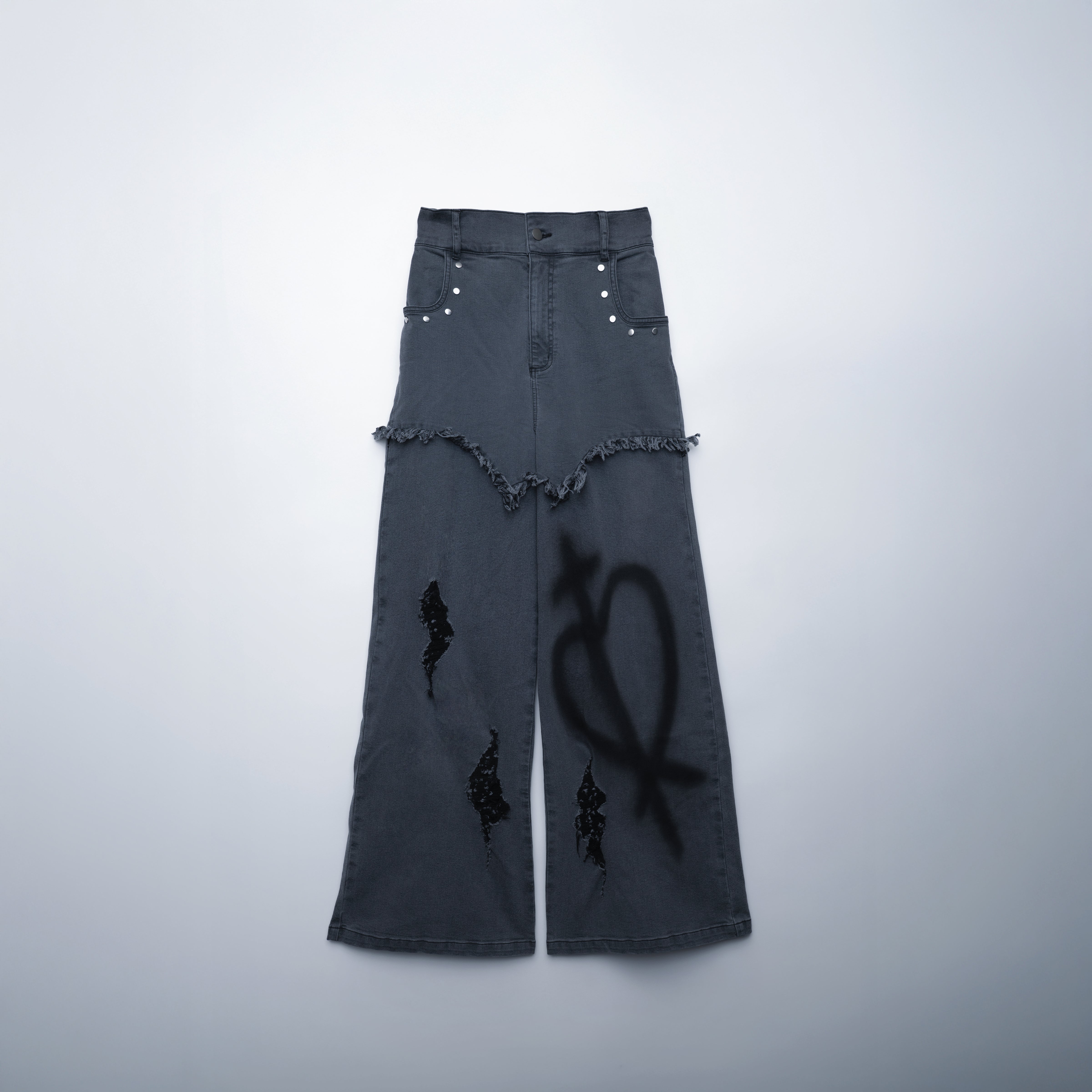 dd paint damage denim gray