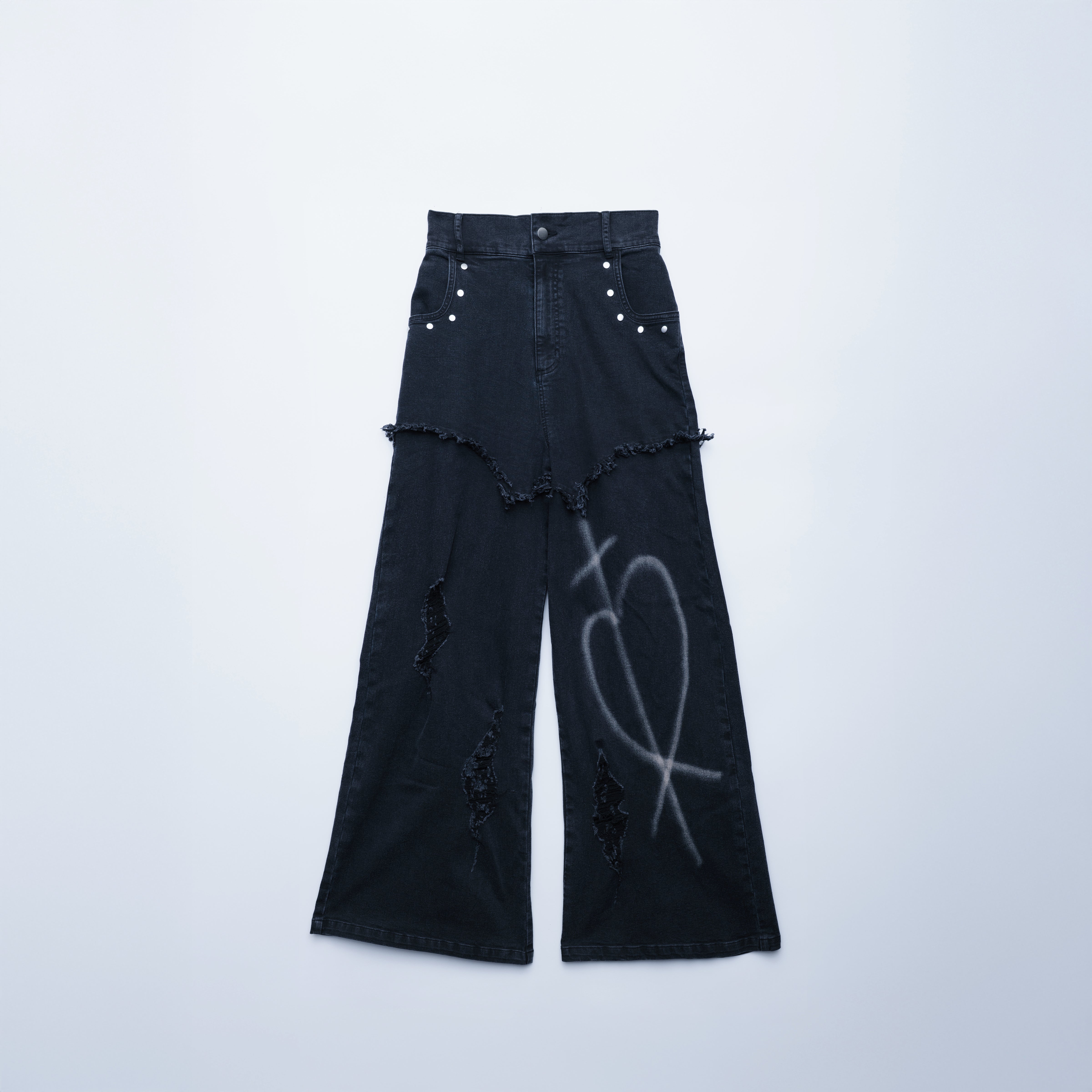dd paint damage denim black