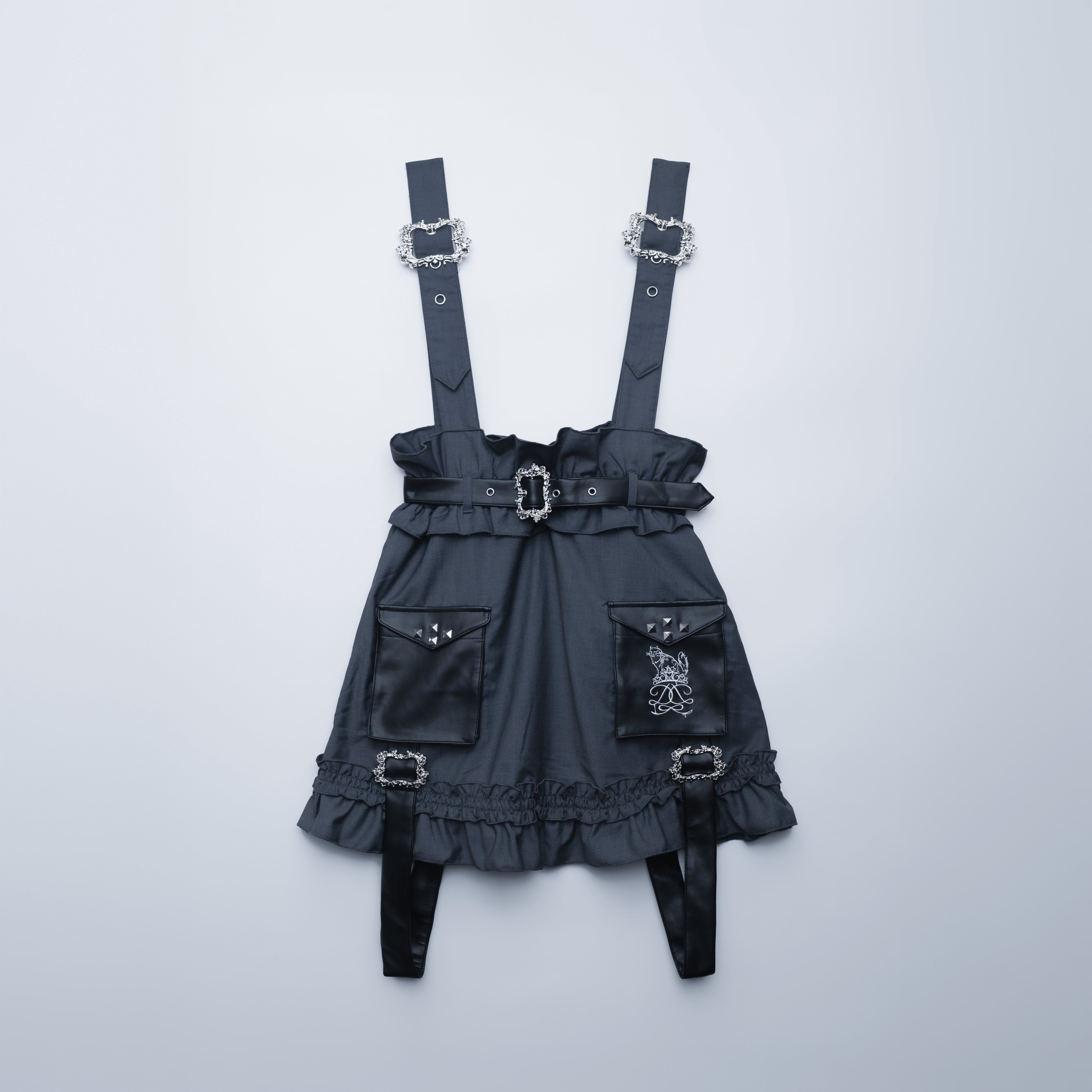 frill doll suspender skirt gray