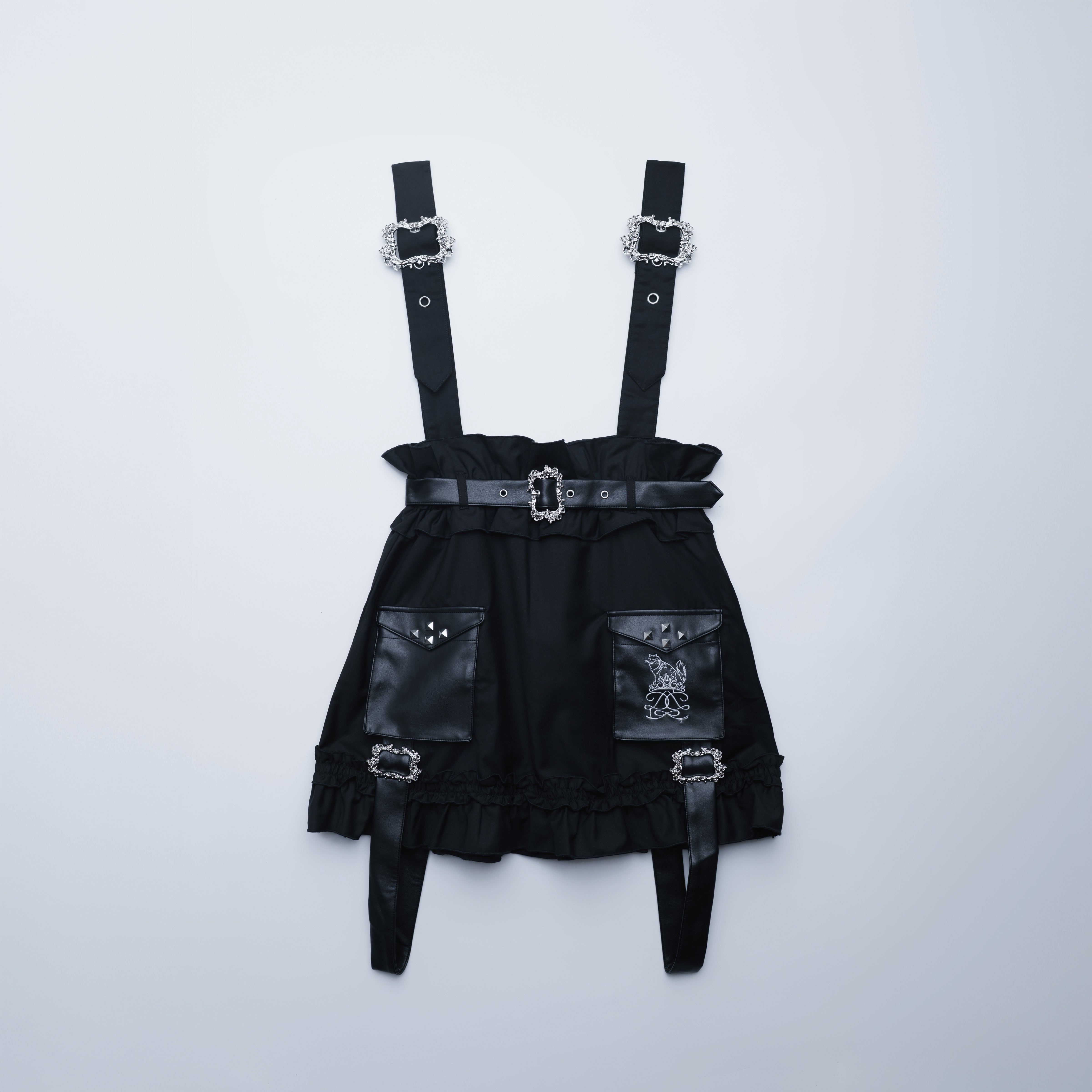 frill doll suspender skirt black