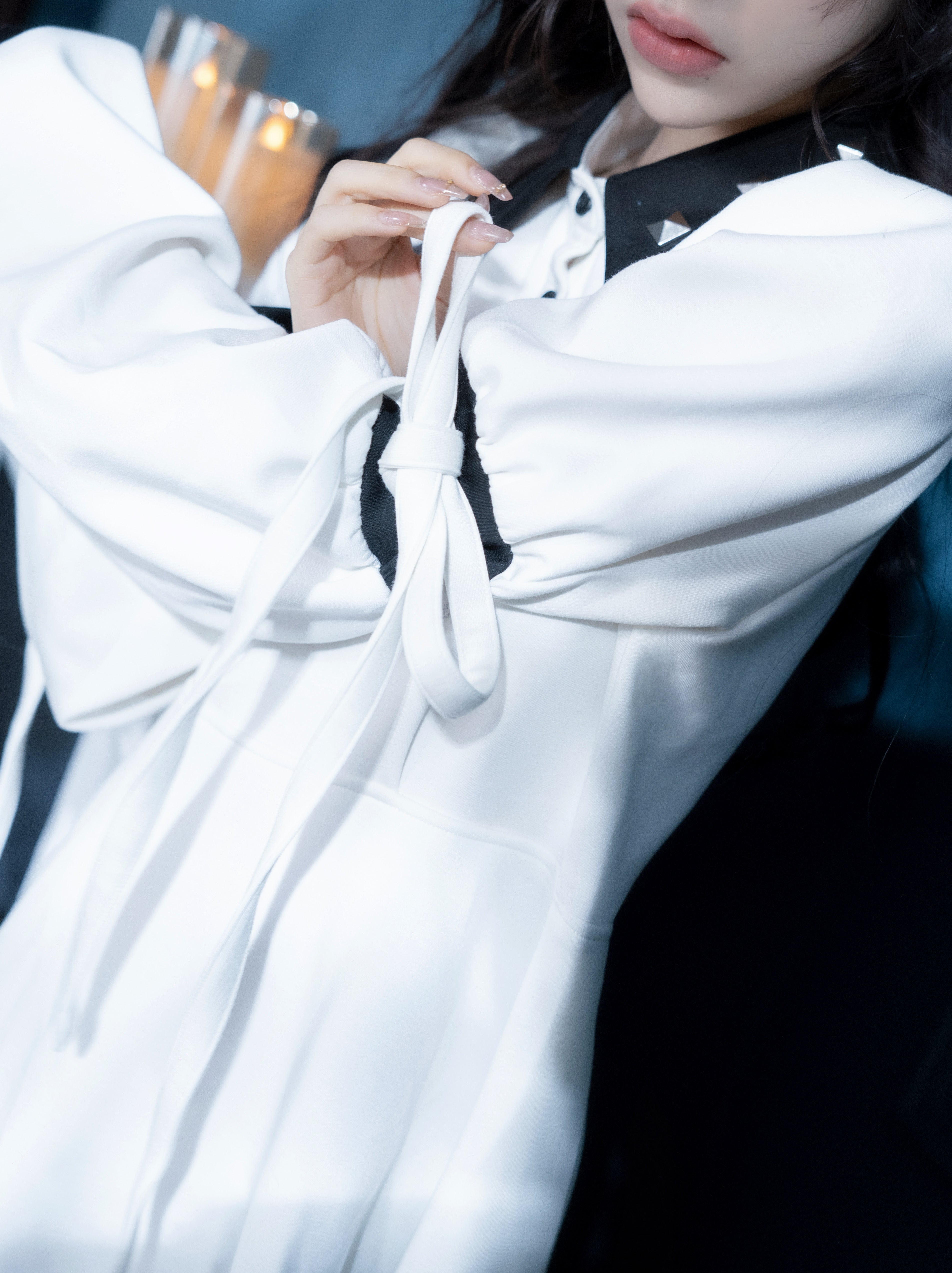 doll polo cat one-piece white