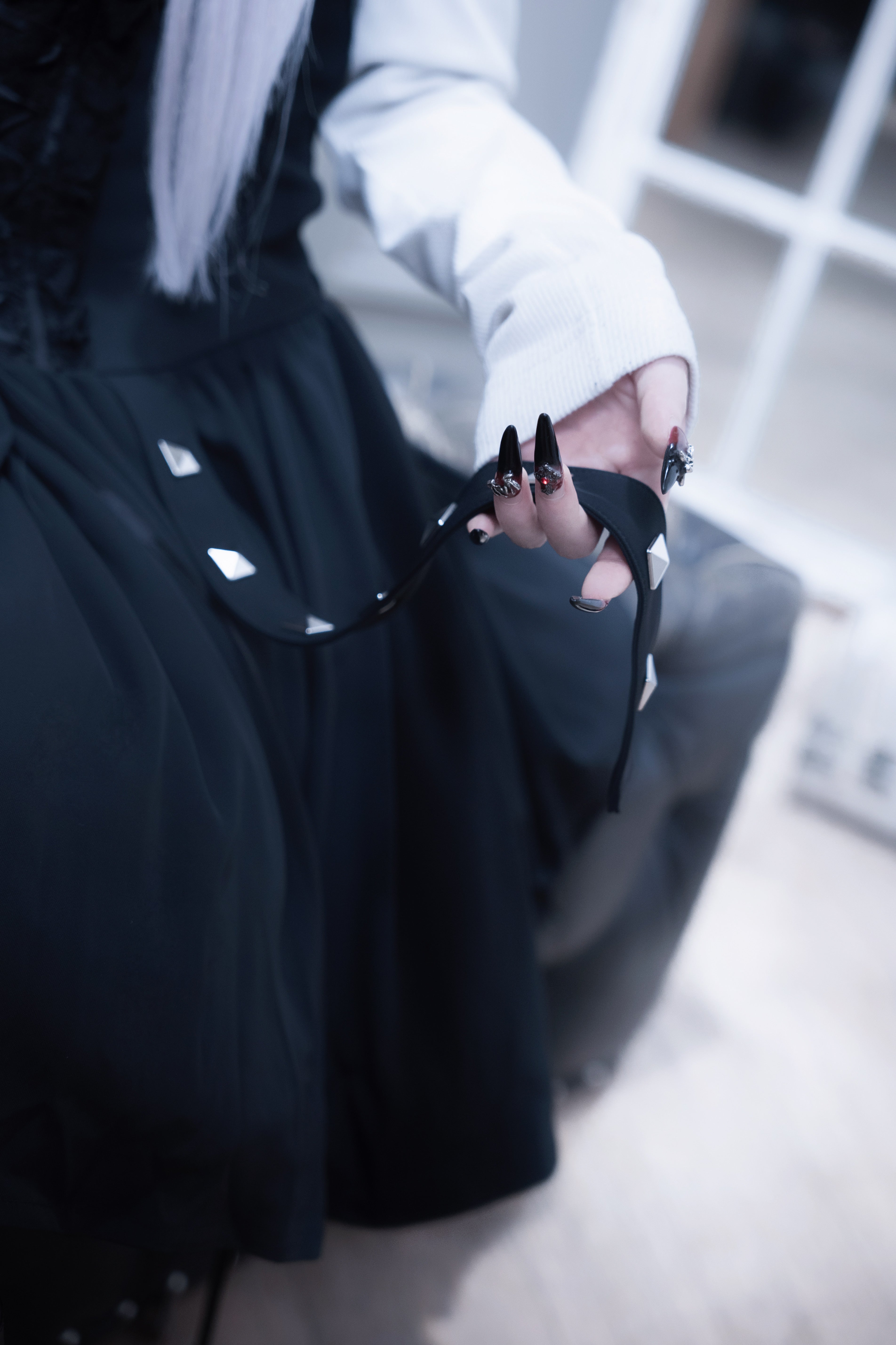 dd studs puff dress set