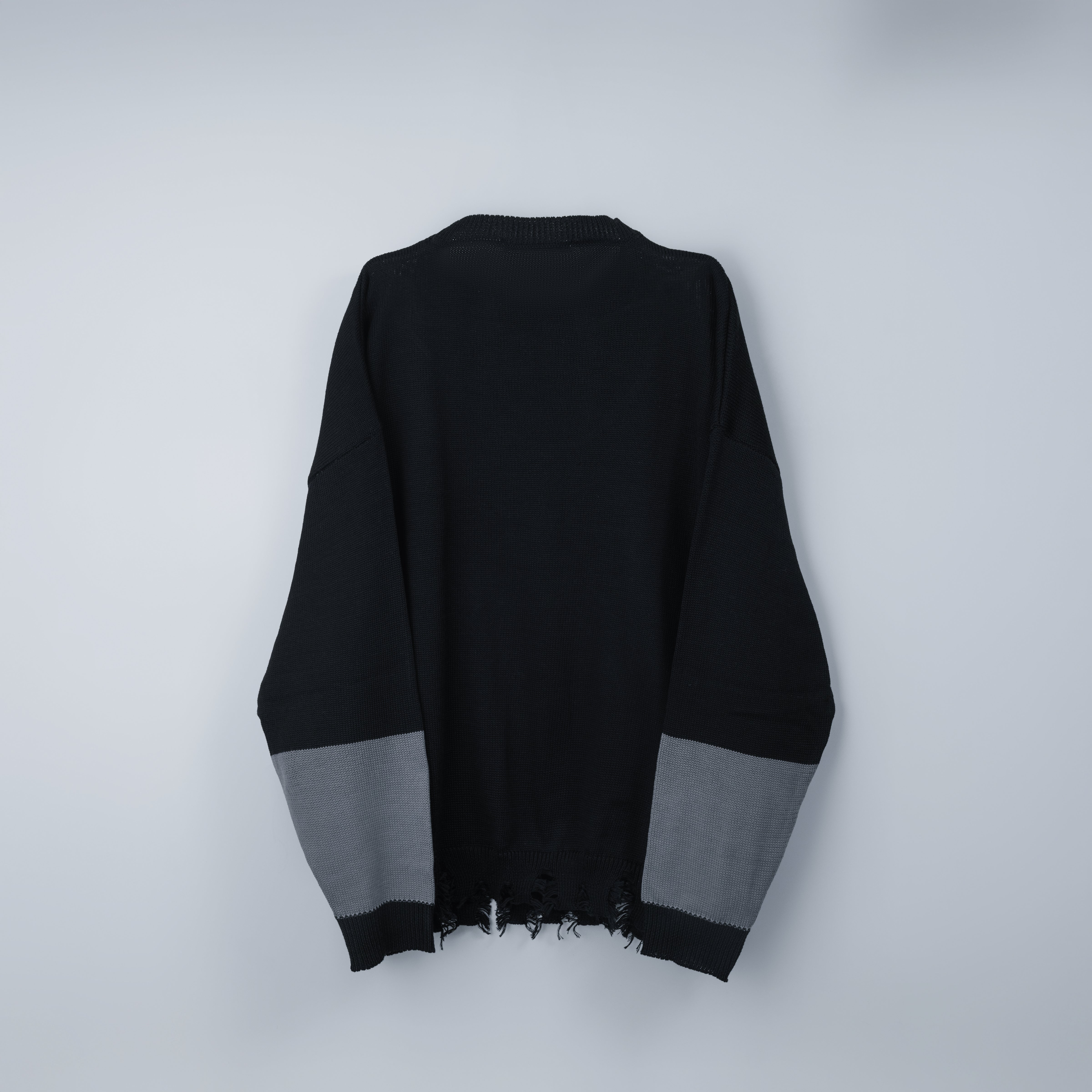 dd wolf knit sweater black