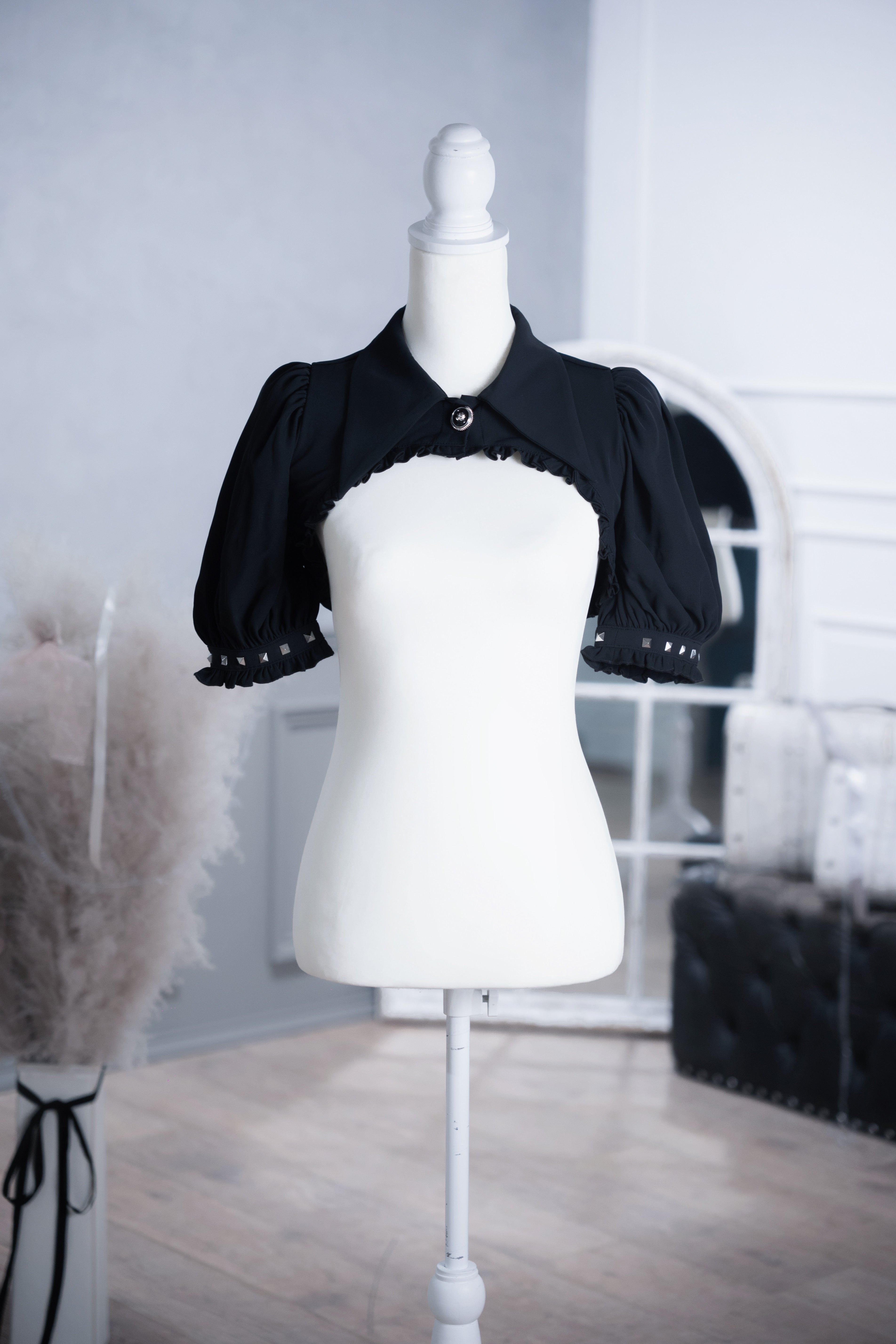 dd studs puff dress set