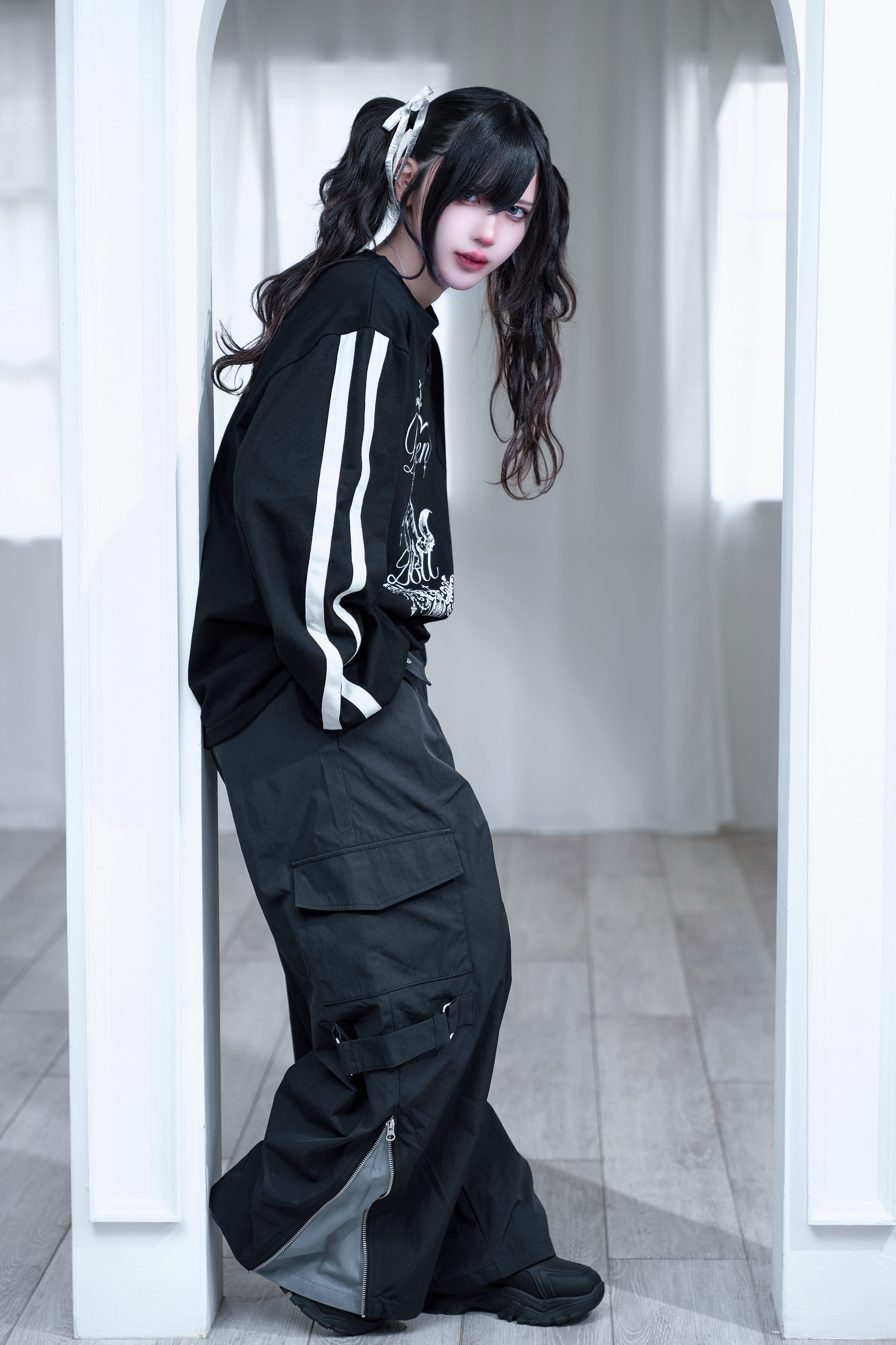 dd double waist zip pants