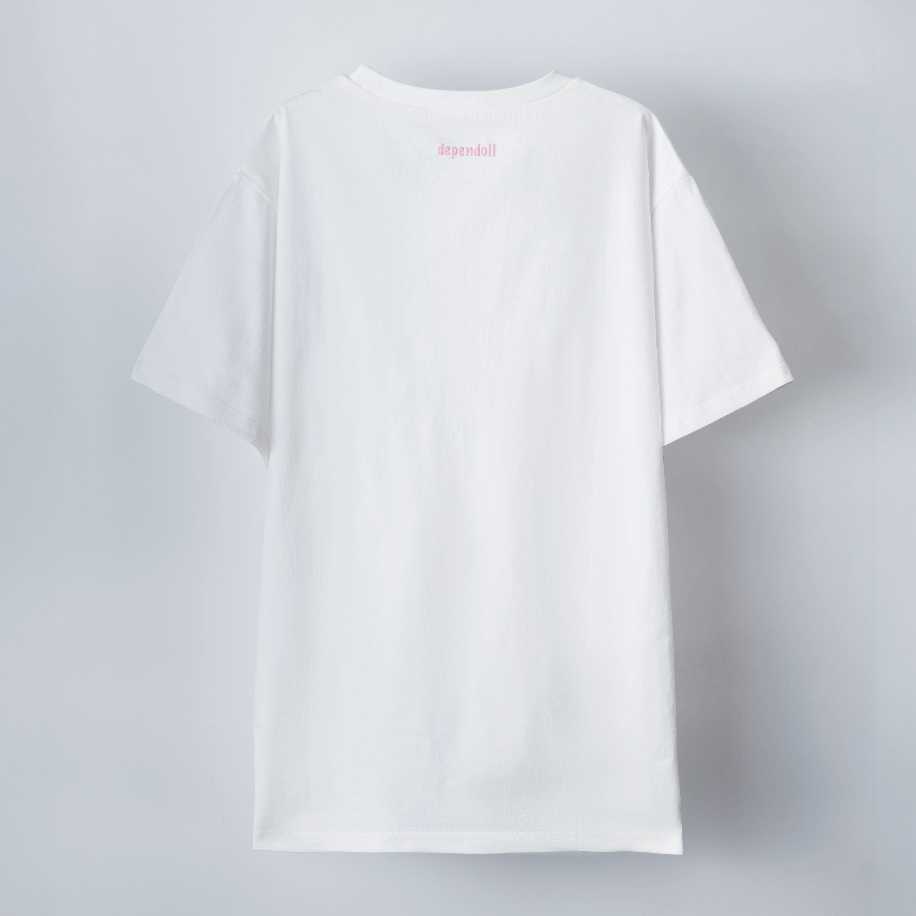 cat crown doll Tee white