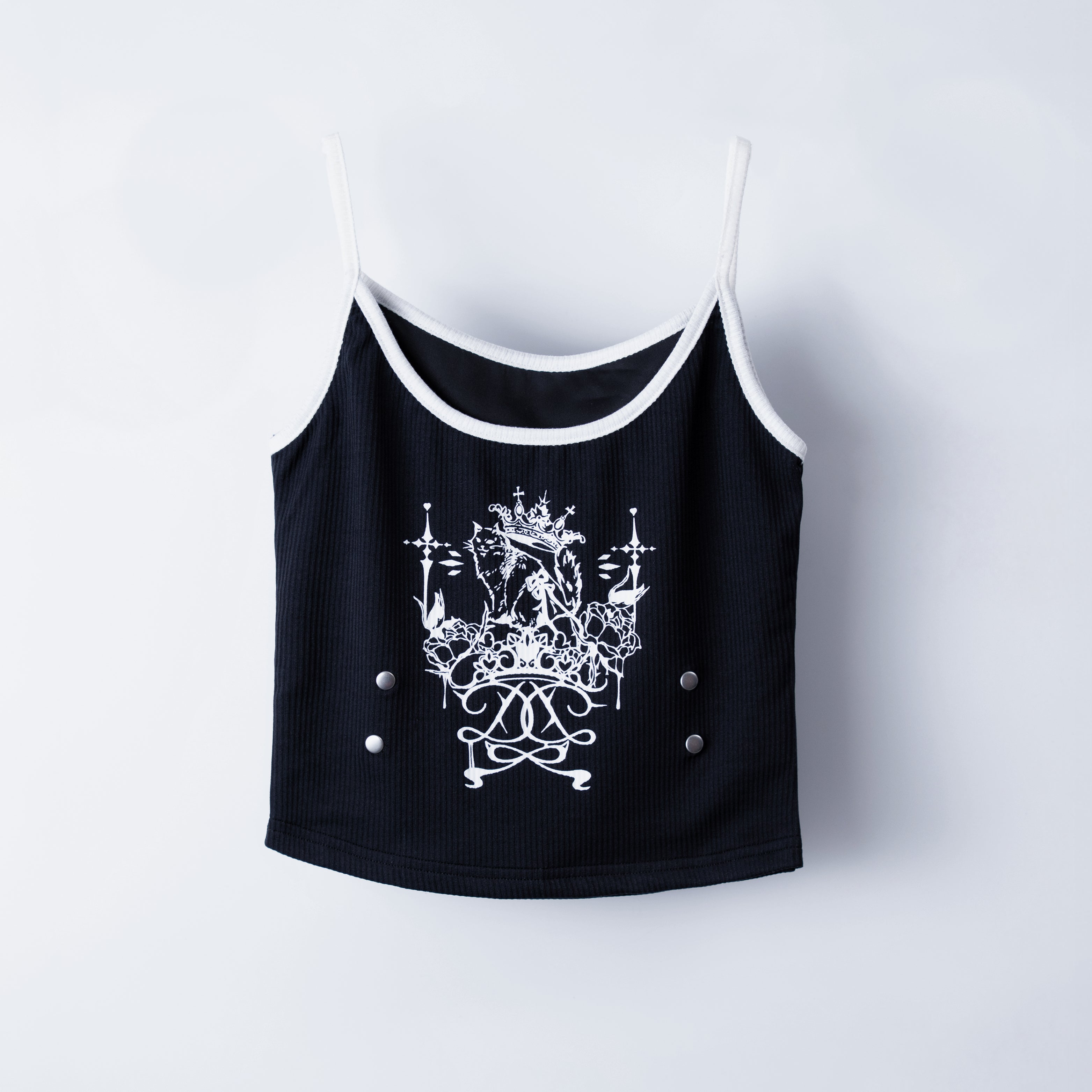 dd cat crown short camisole black