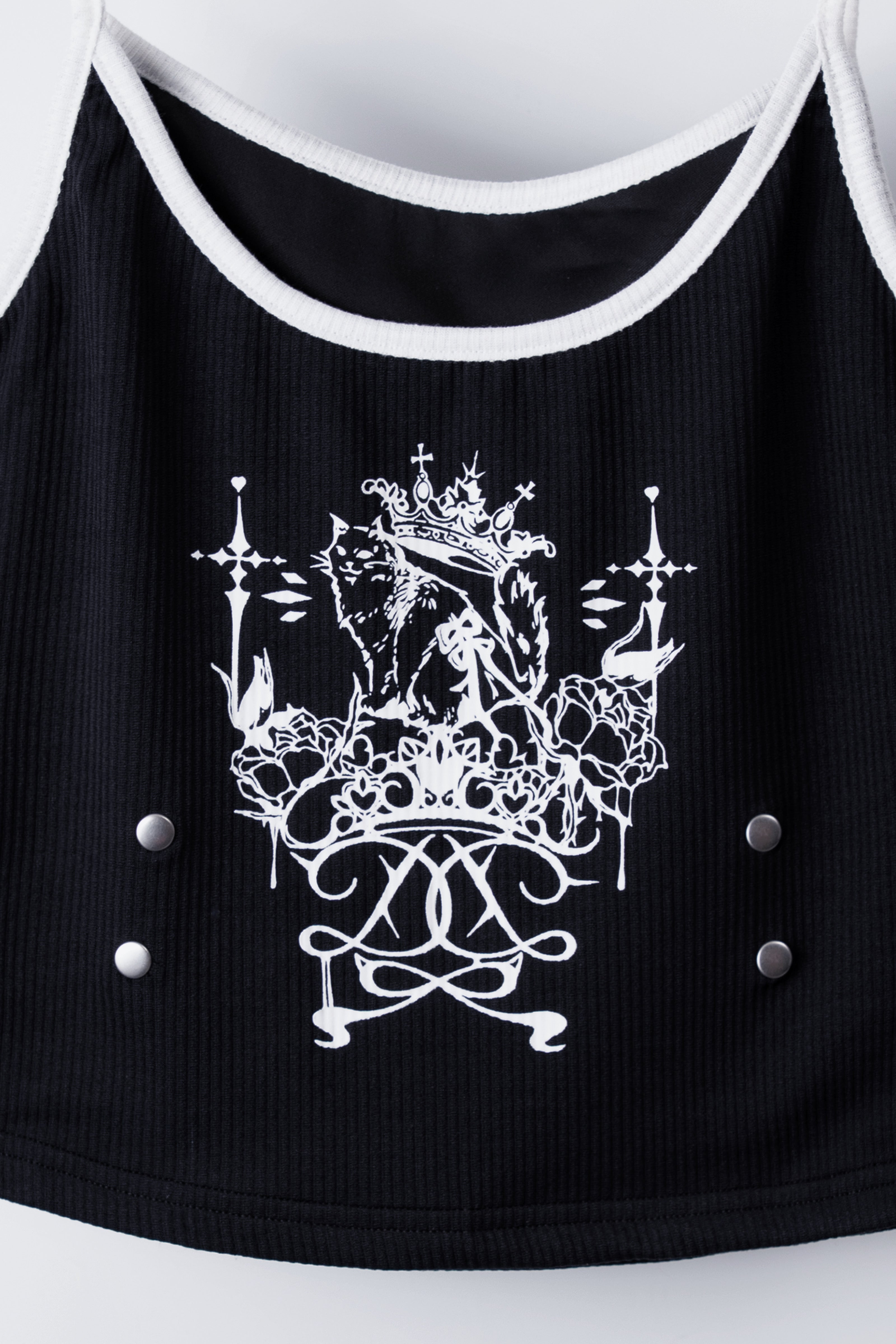dd cat crown short camisole black