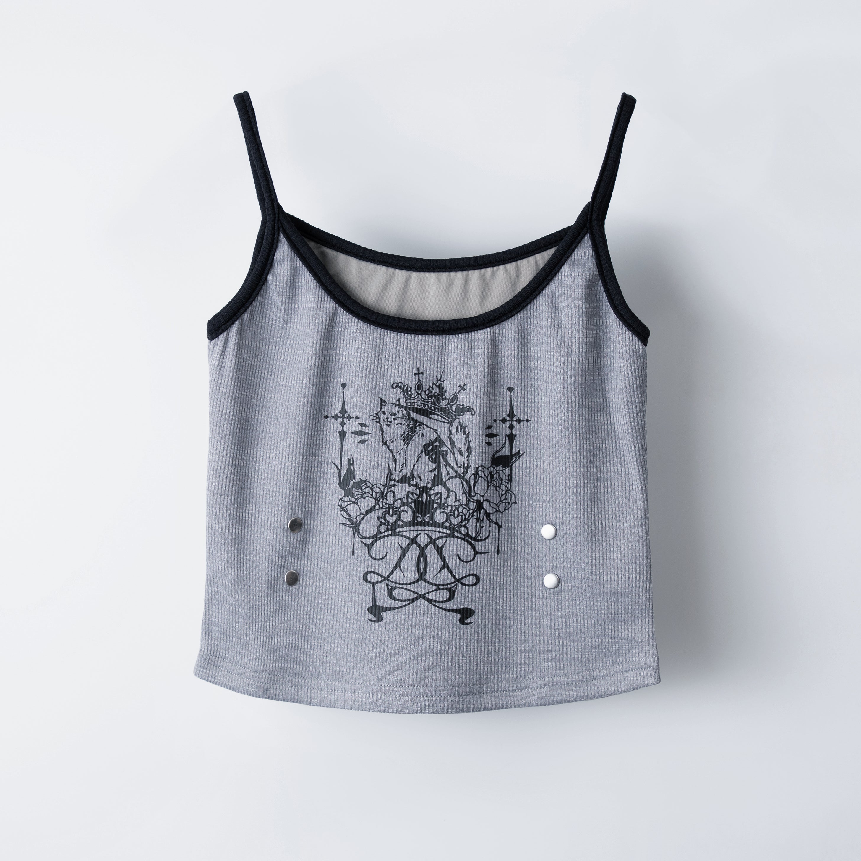 dd cat crown short camisole gray