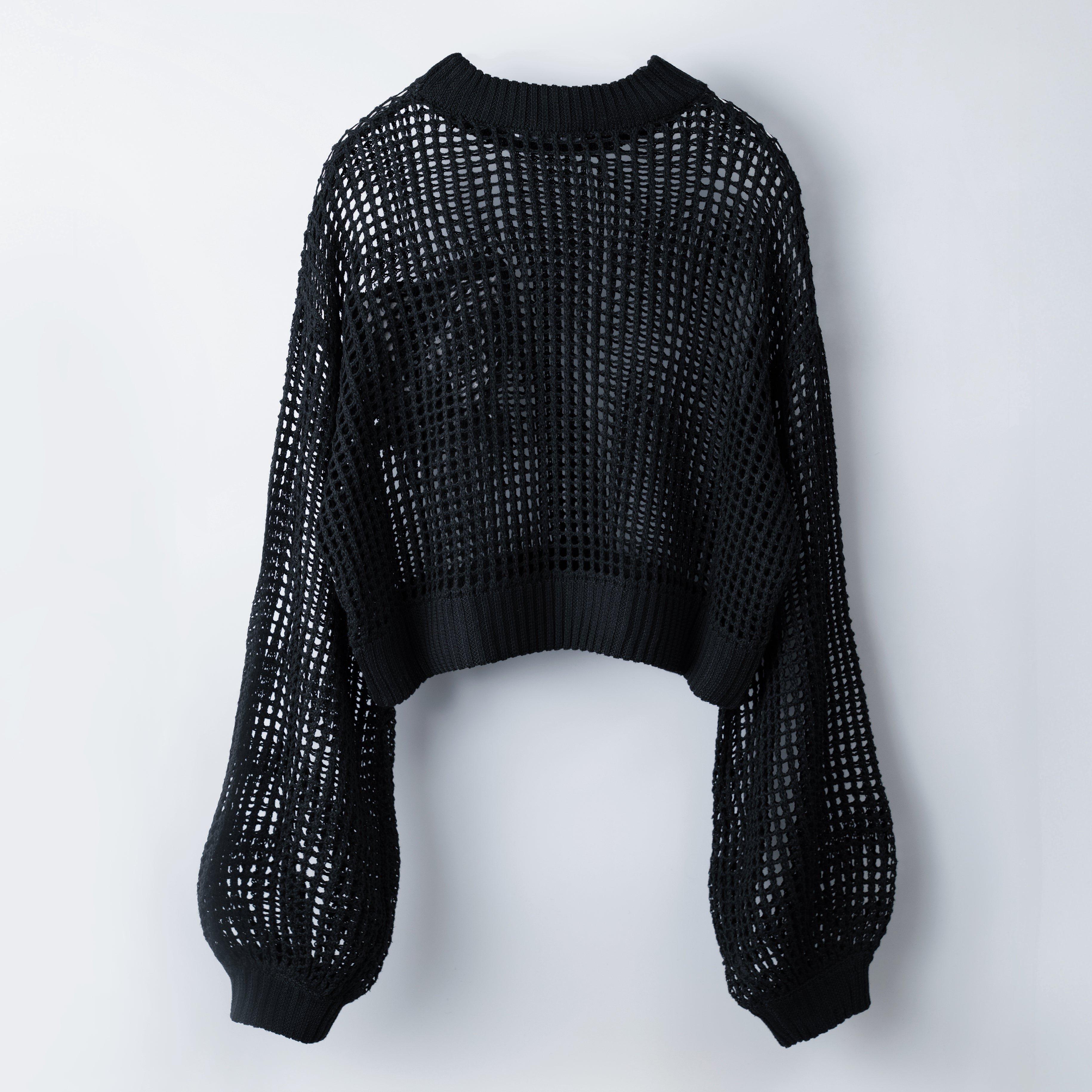 butterfly doll mesh short tops black