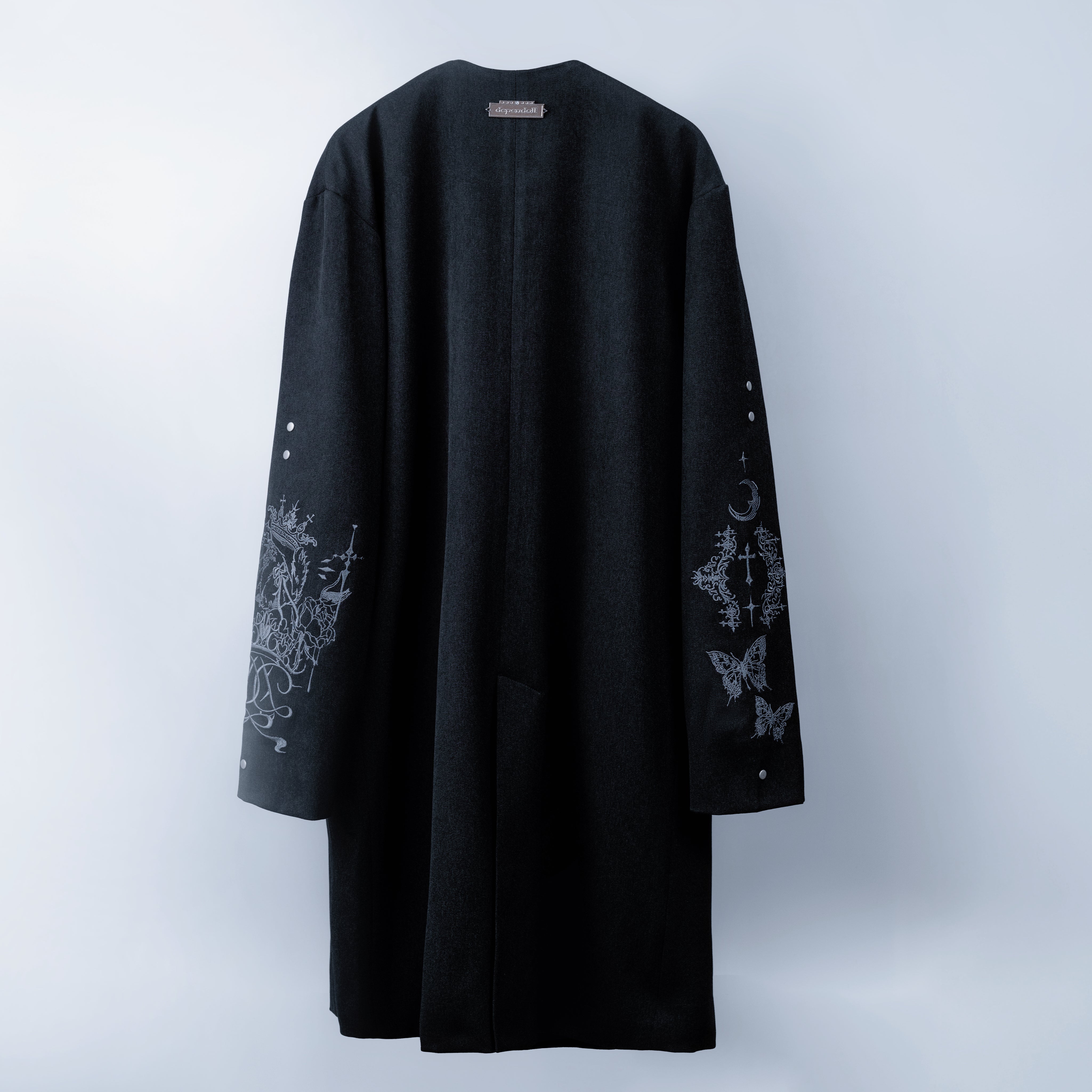 dd cat stitch coat black