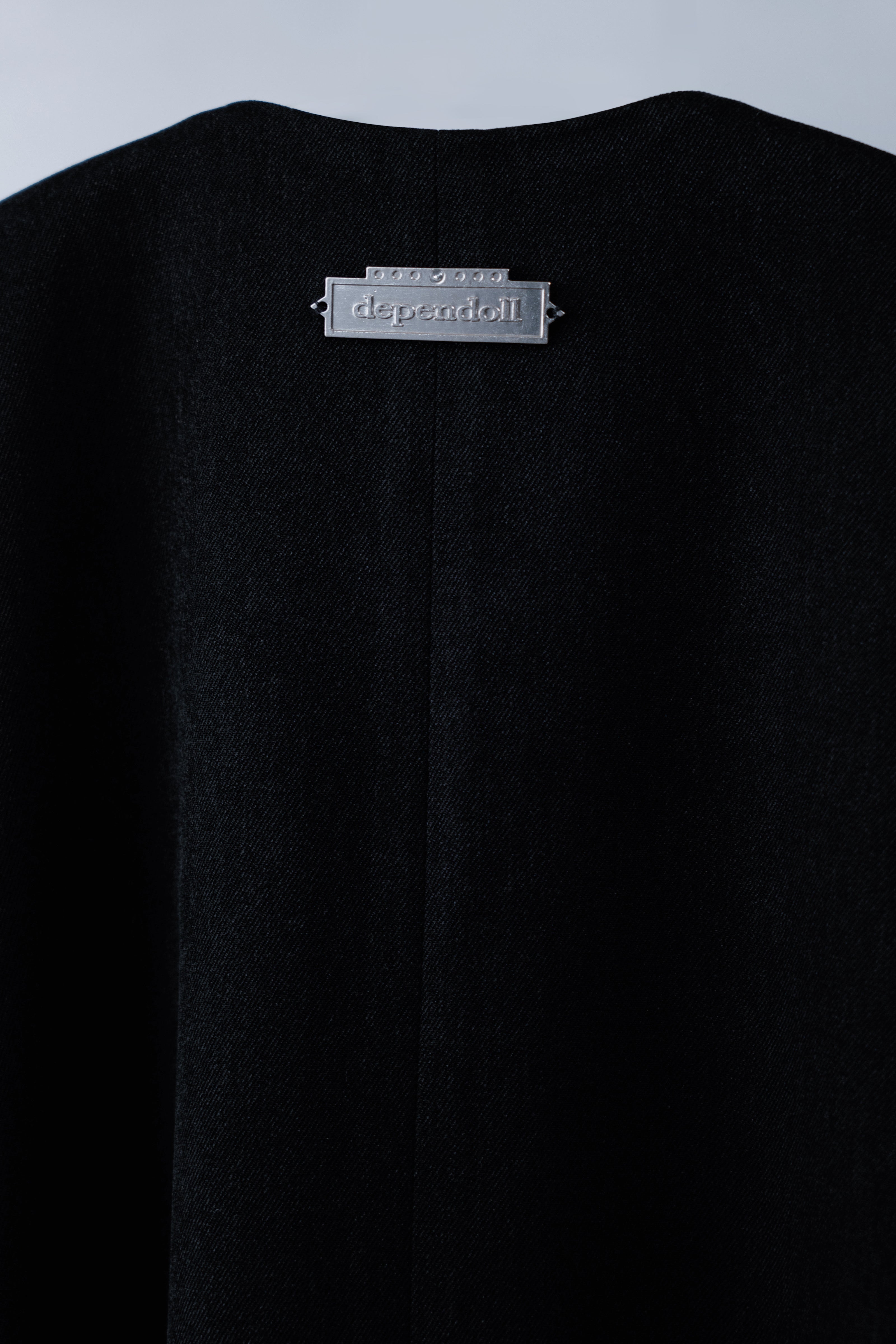 dd cat stitch coat black