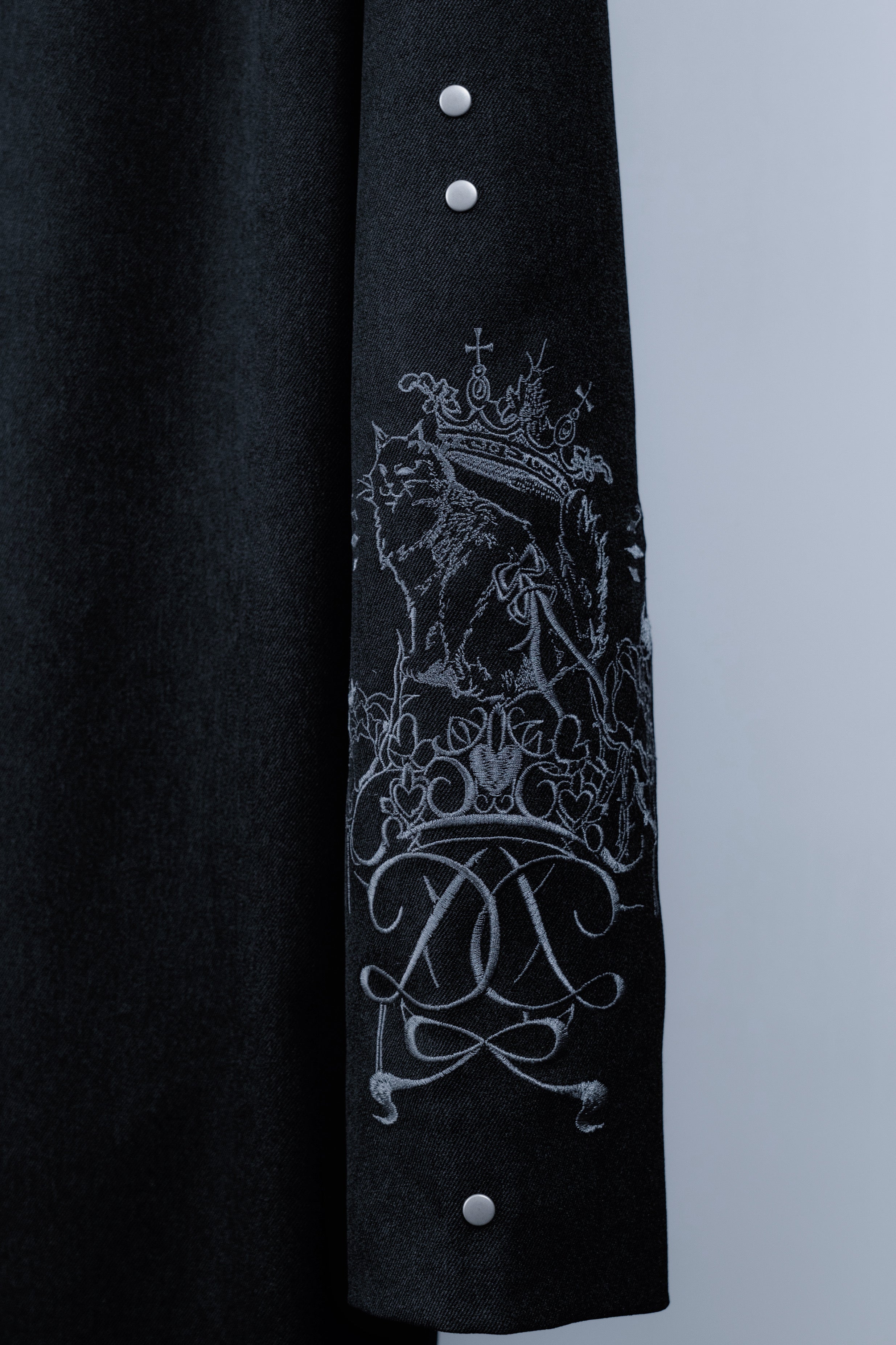 dd cat stitch coat black