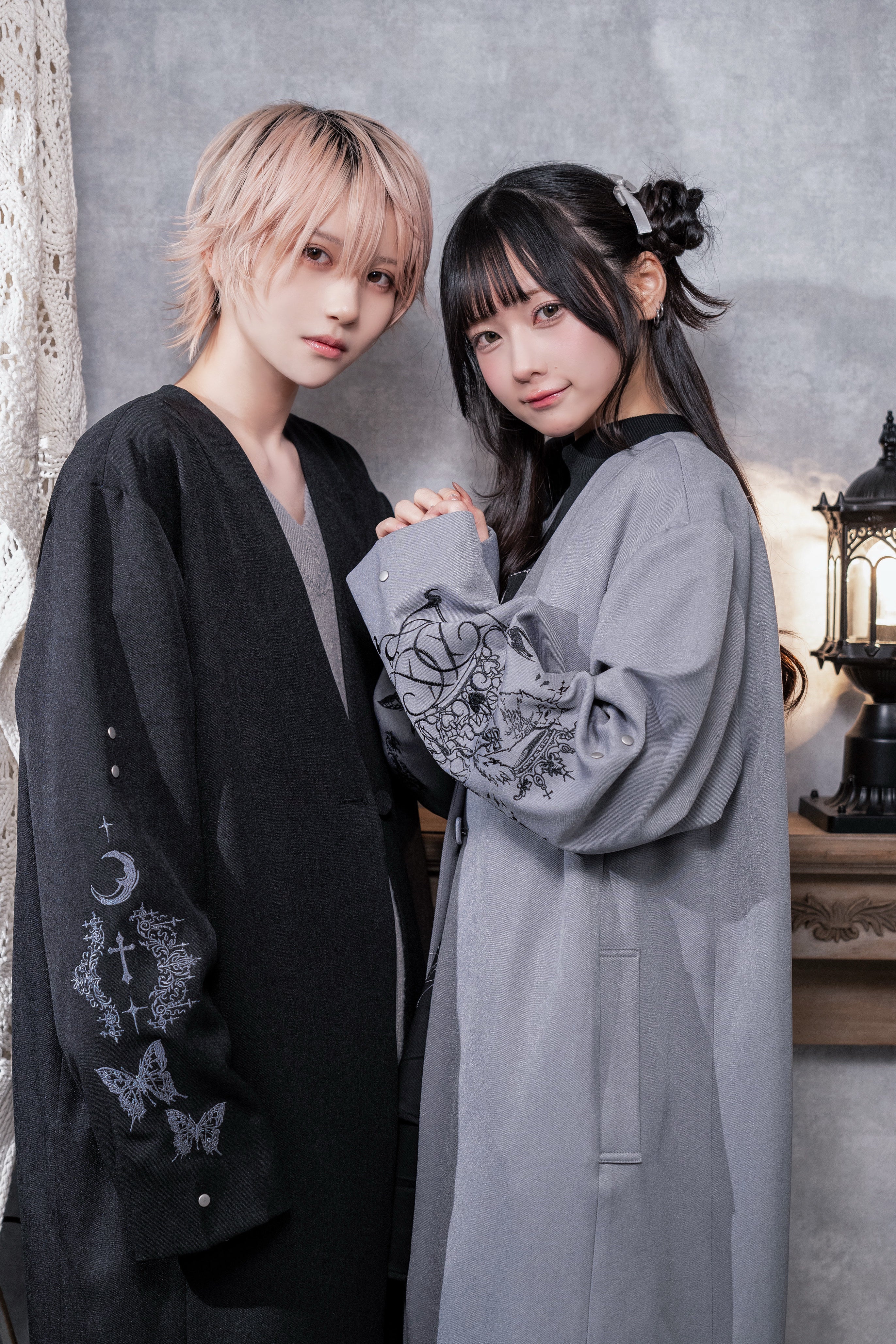 dd cat stitch coat black