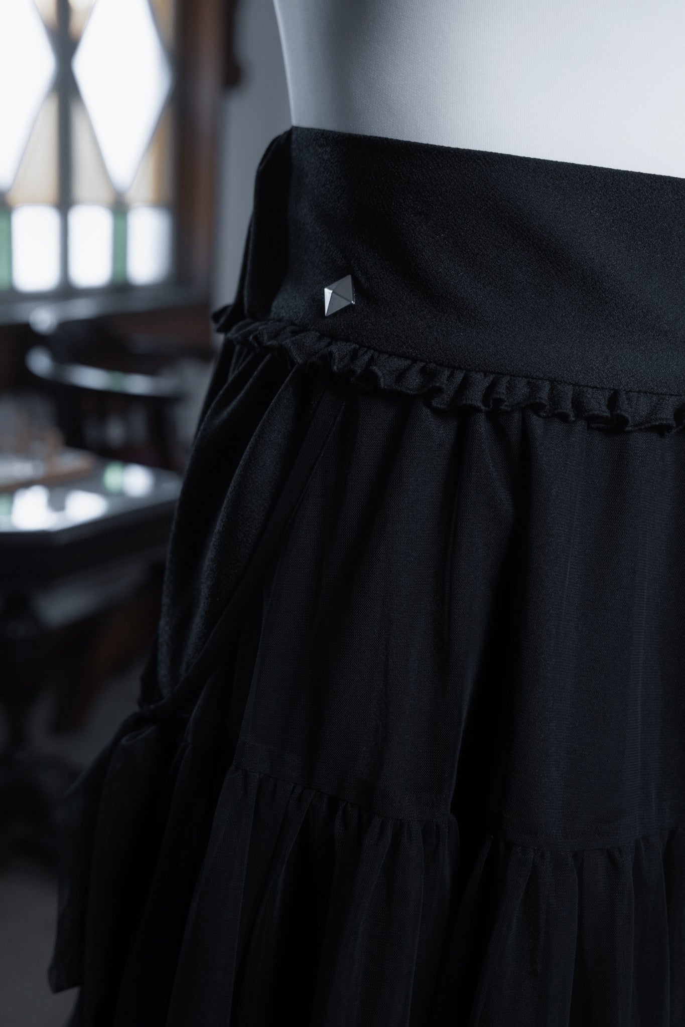 dd side ribbon tulle skirt