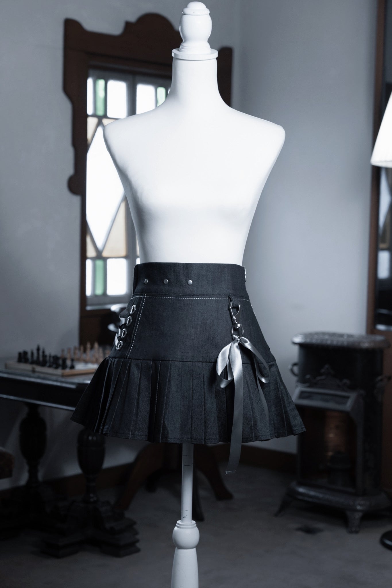 dd stitch pleats skirt