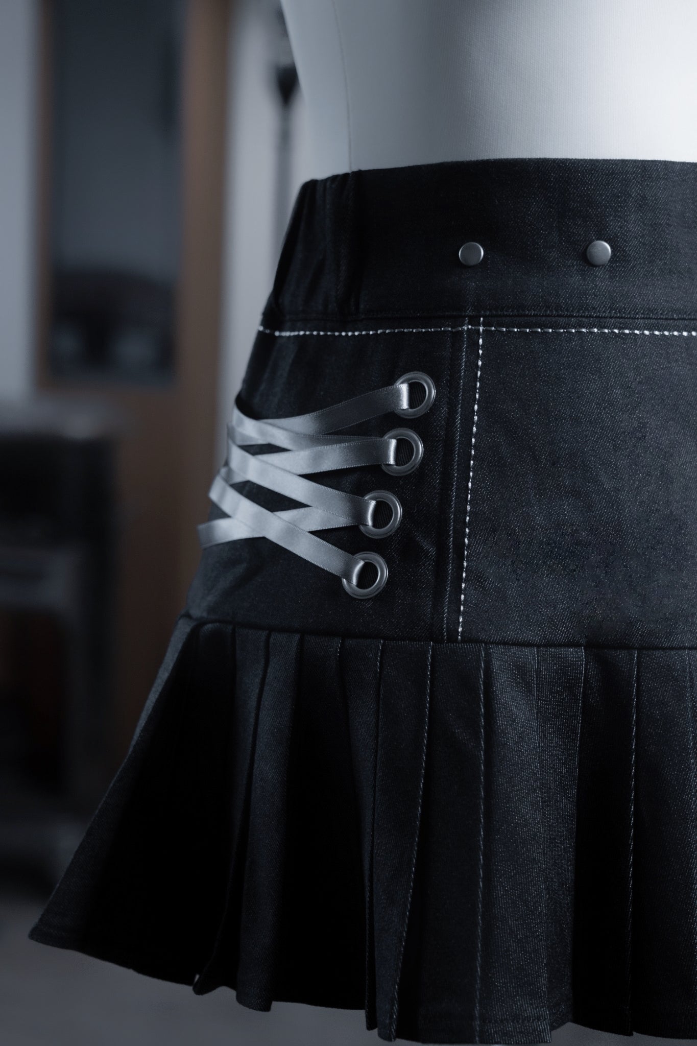 dd stitch pleats skirt