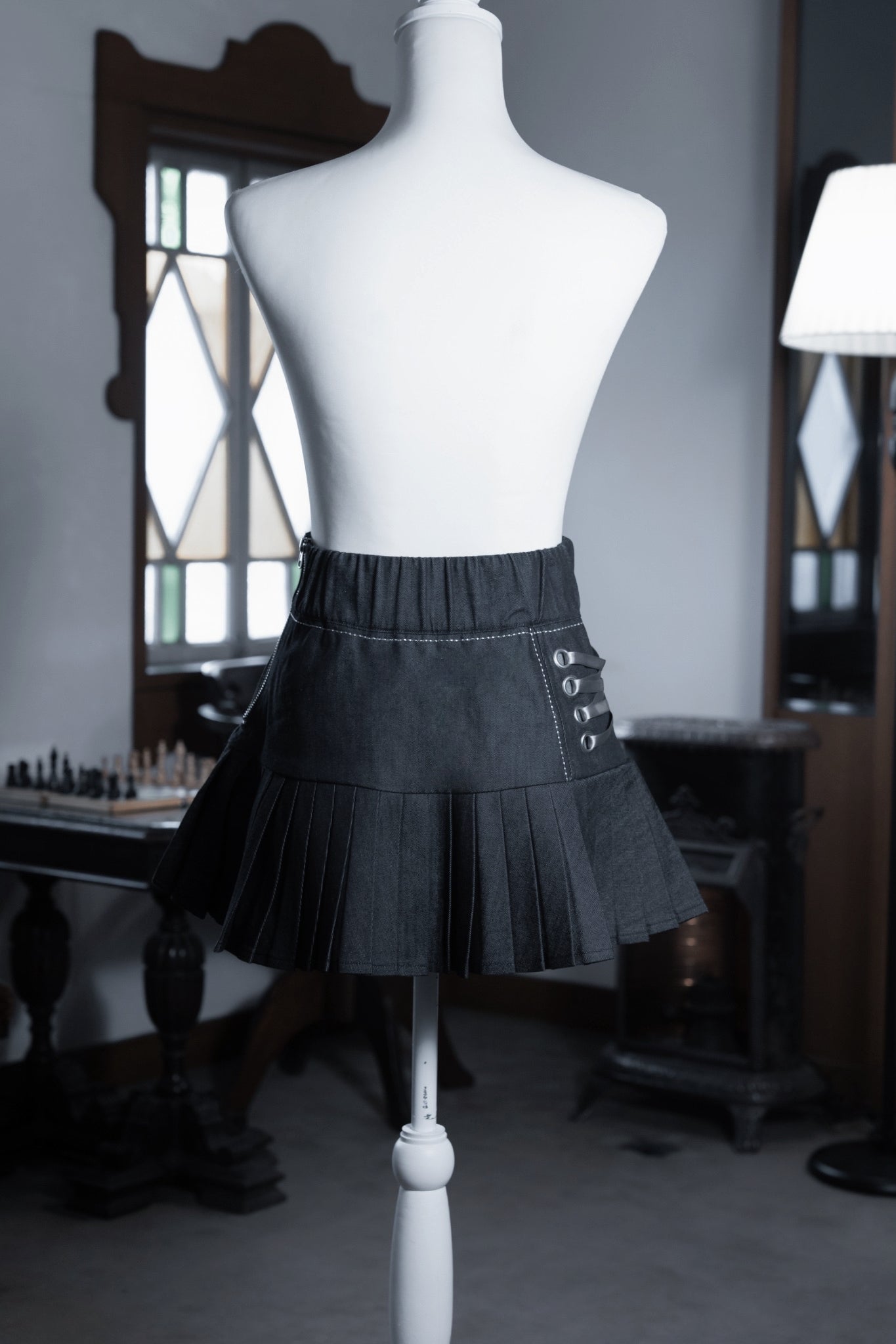 dd stitch pleats skirt