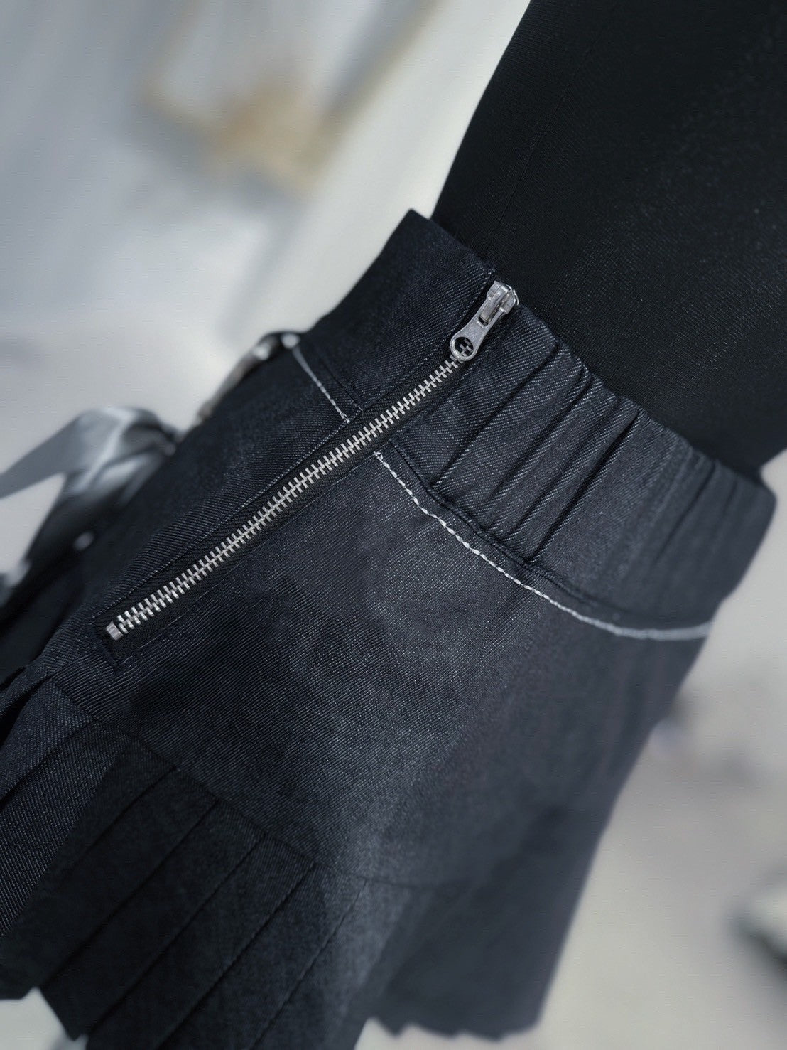 dd stitch pleats skirt