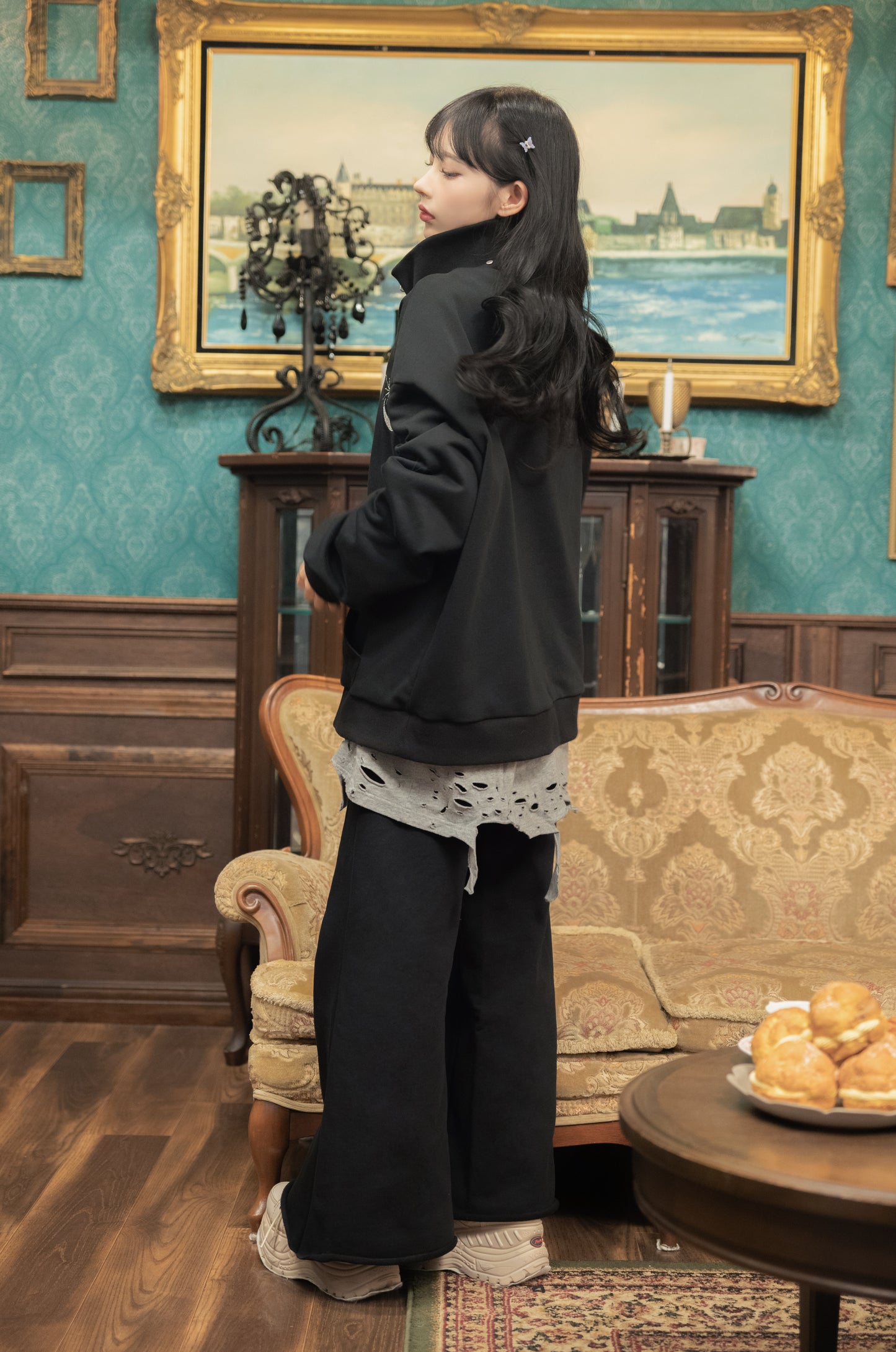 dd moonlight sweat pants black