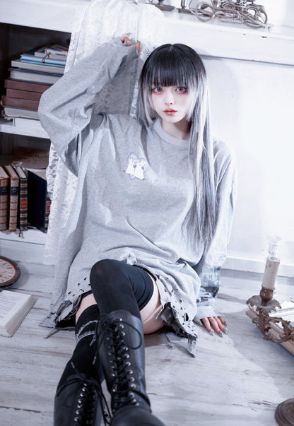 Big long Tee gray