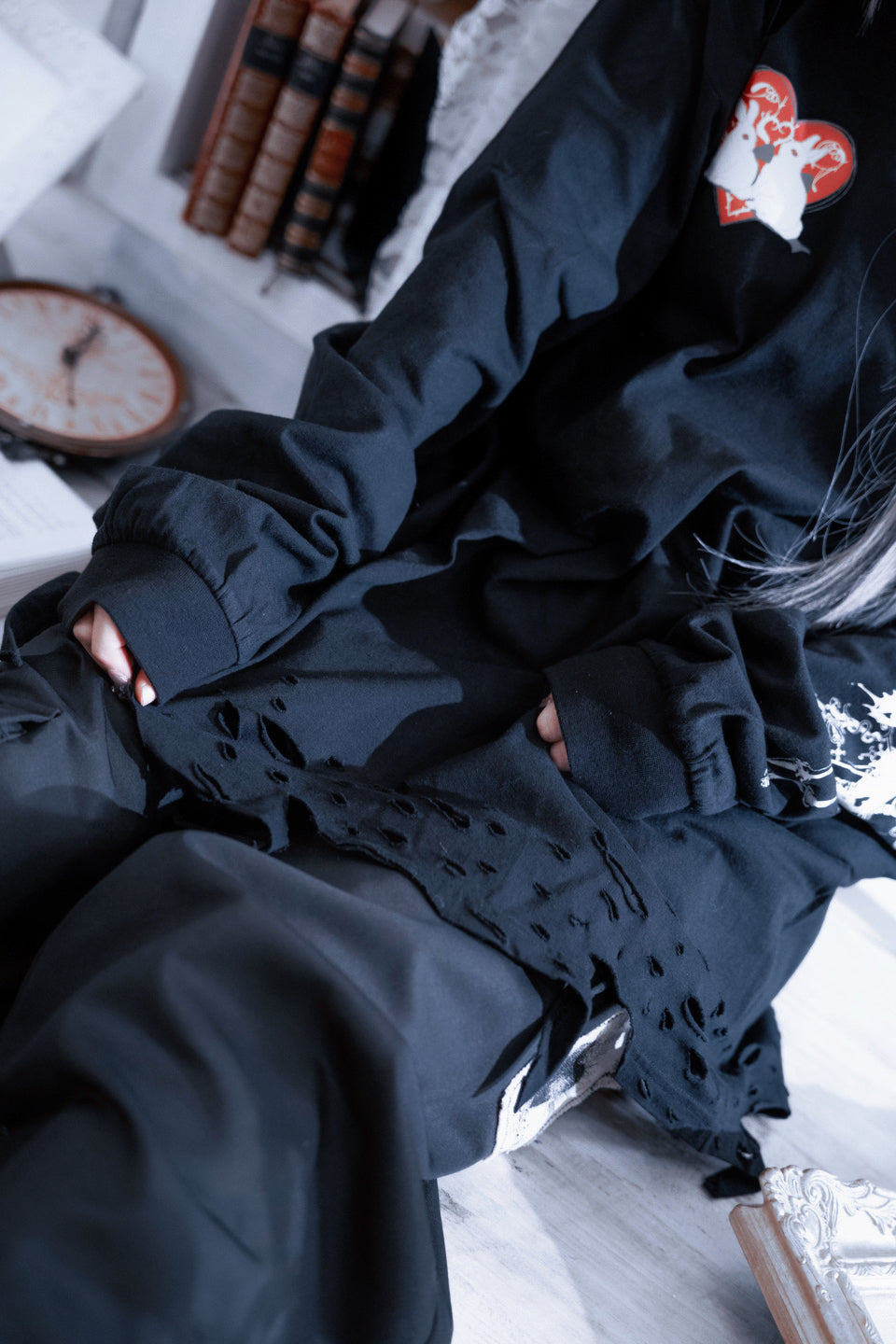 Big long Tee black