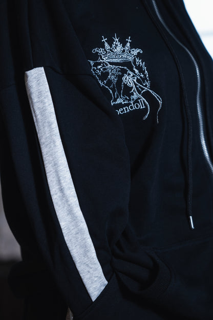 【予約販売】sideline zip hoodie black