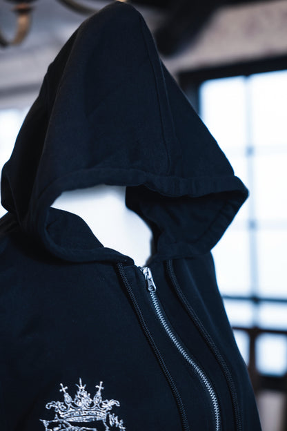 【予約販売】sideline zip hoodie black