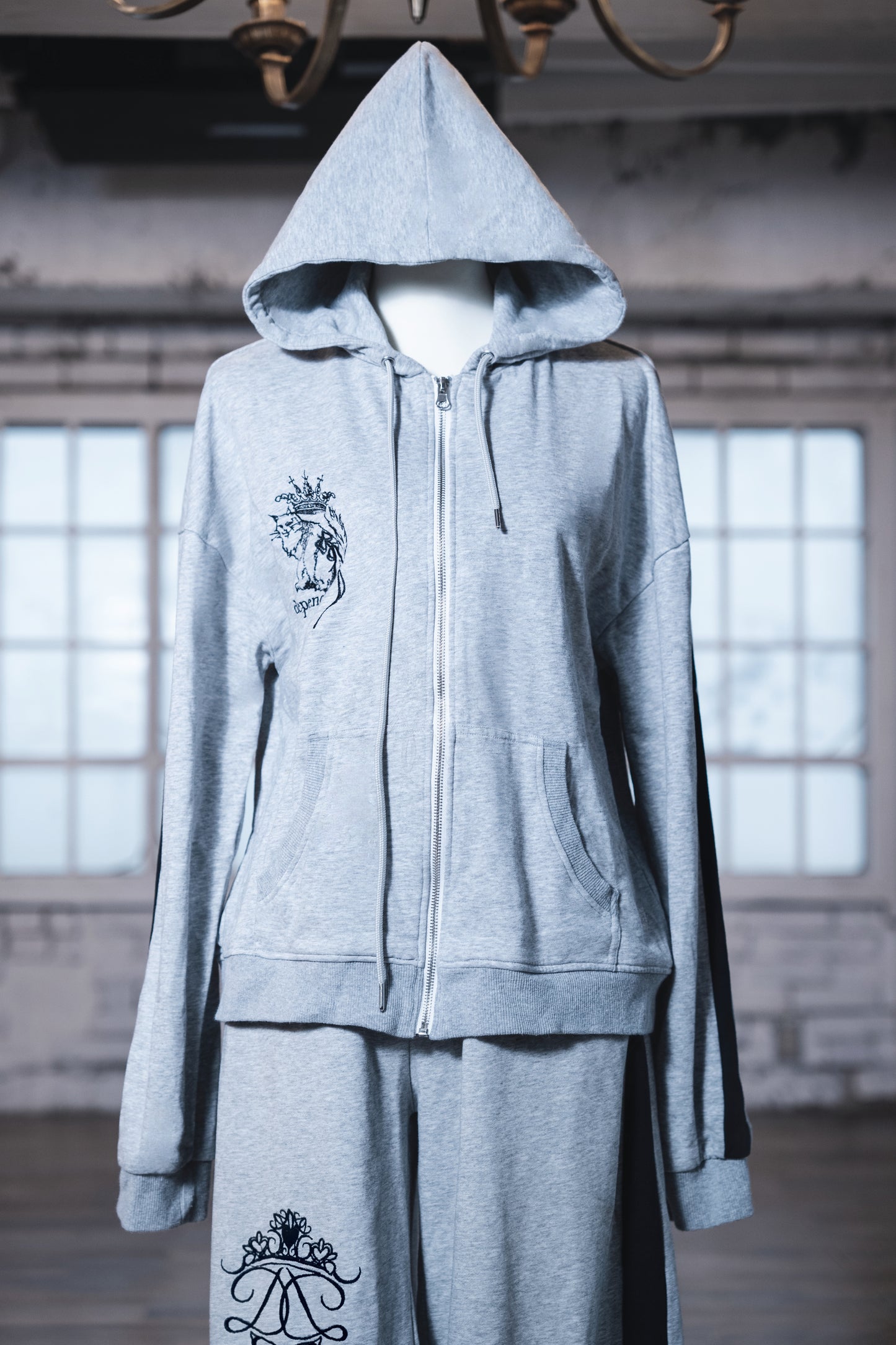 【予約販売】sideline zip hoodie gray