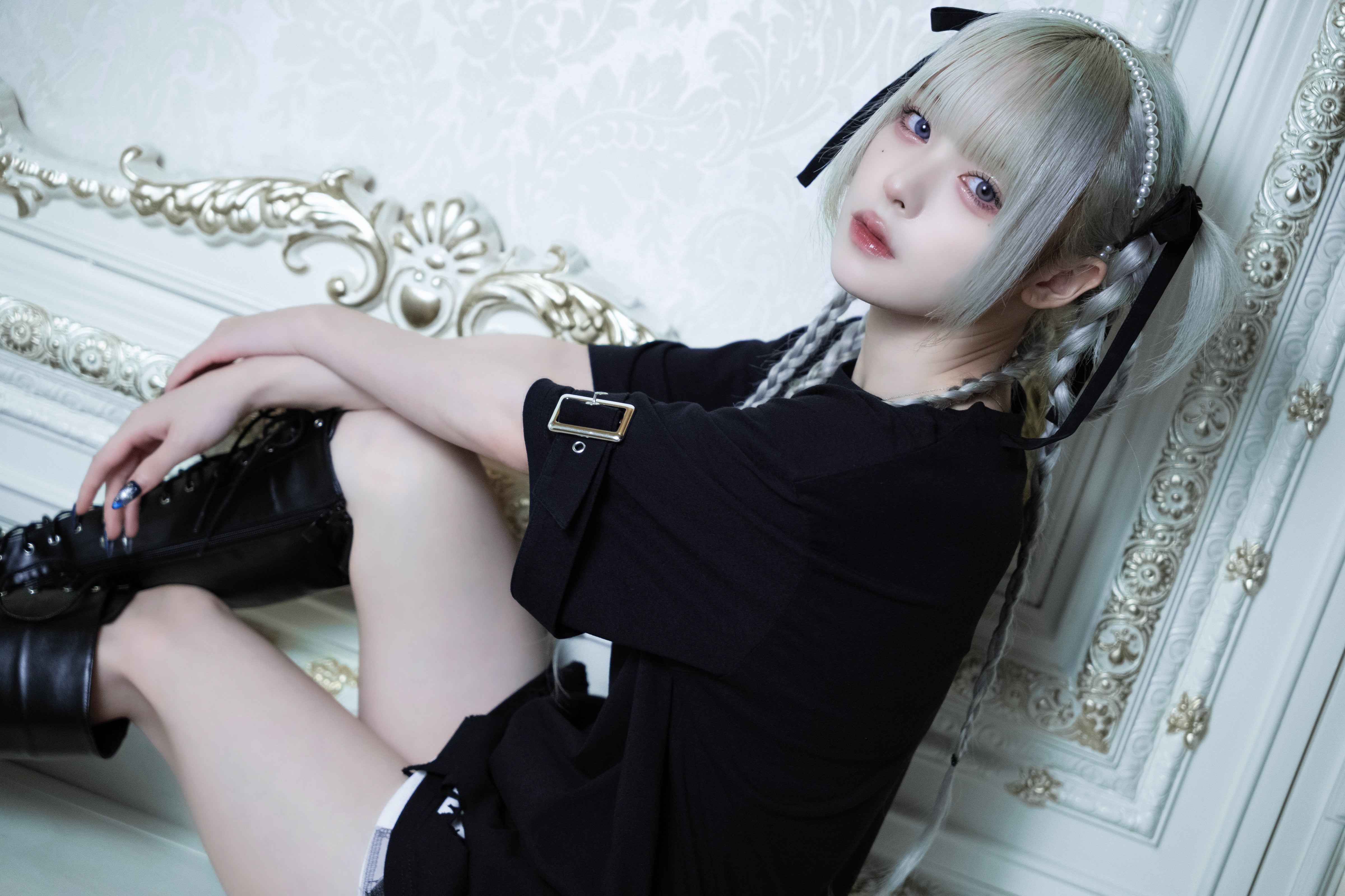 dd moon star Tee black