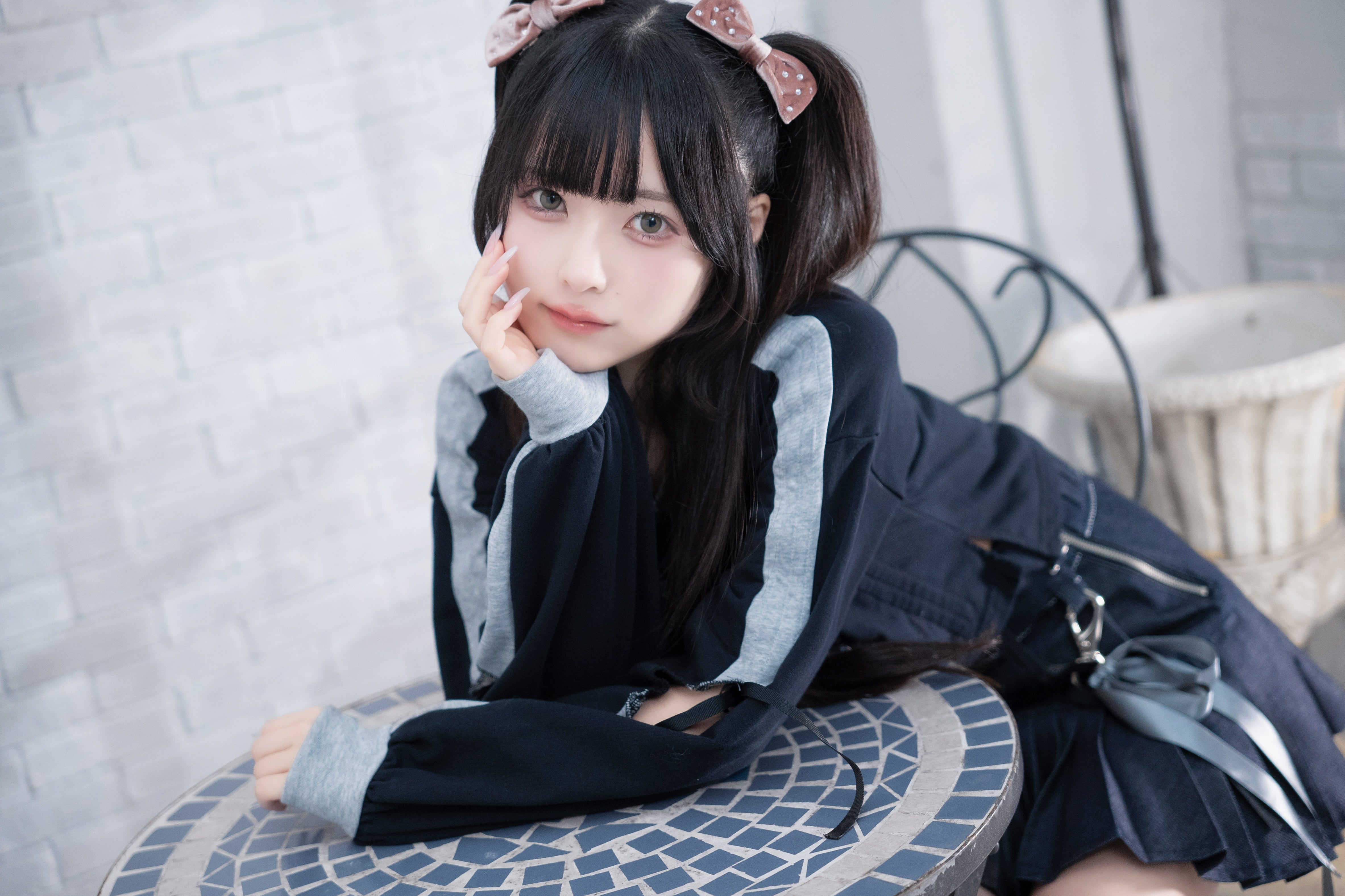 dd wolf sweat polo shirt black