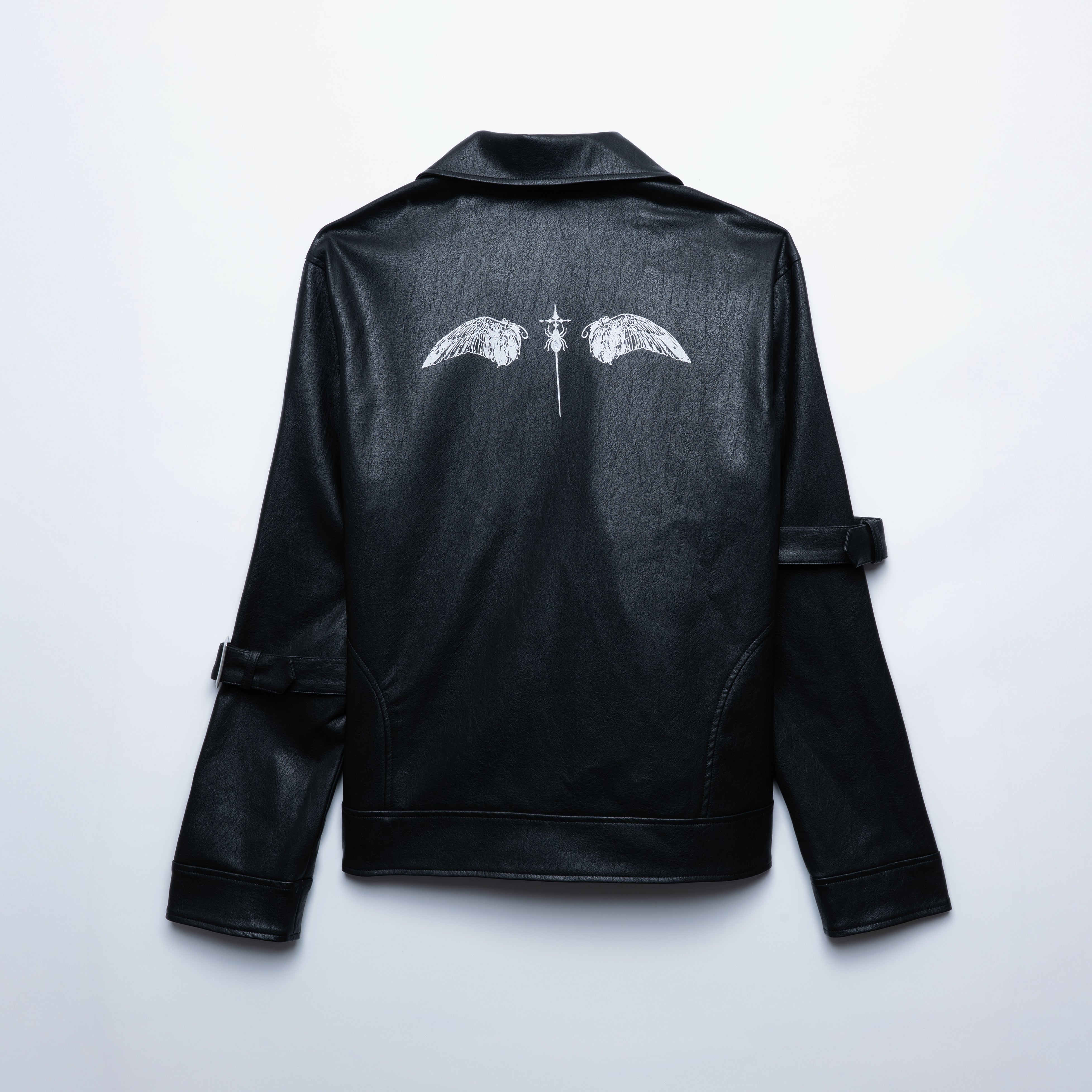 DROOPYレザージャケット　未使用タグ付き限定シリアルNO付 gibous×dependoll wolf snake leather jacket